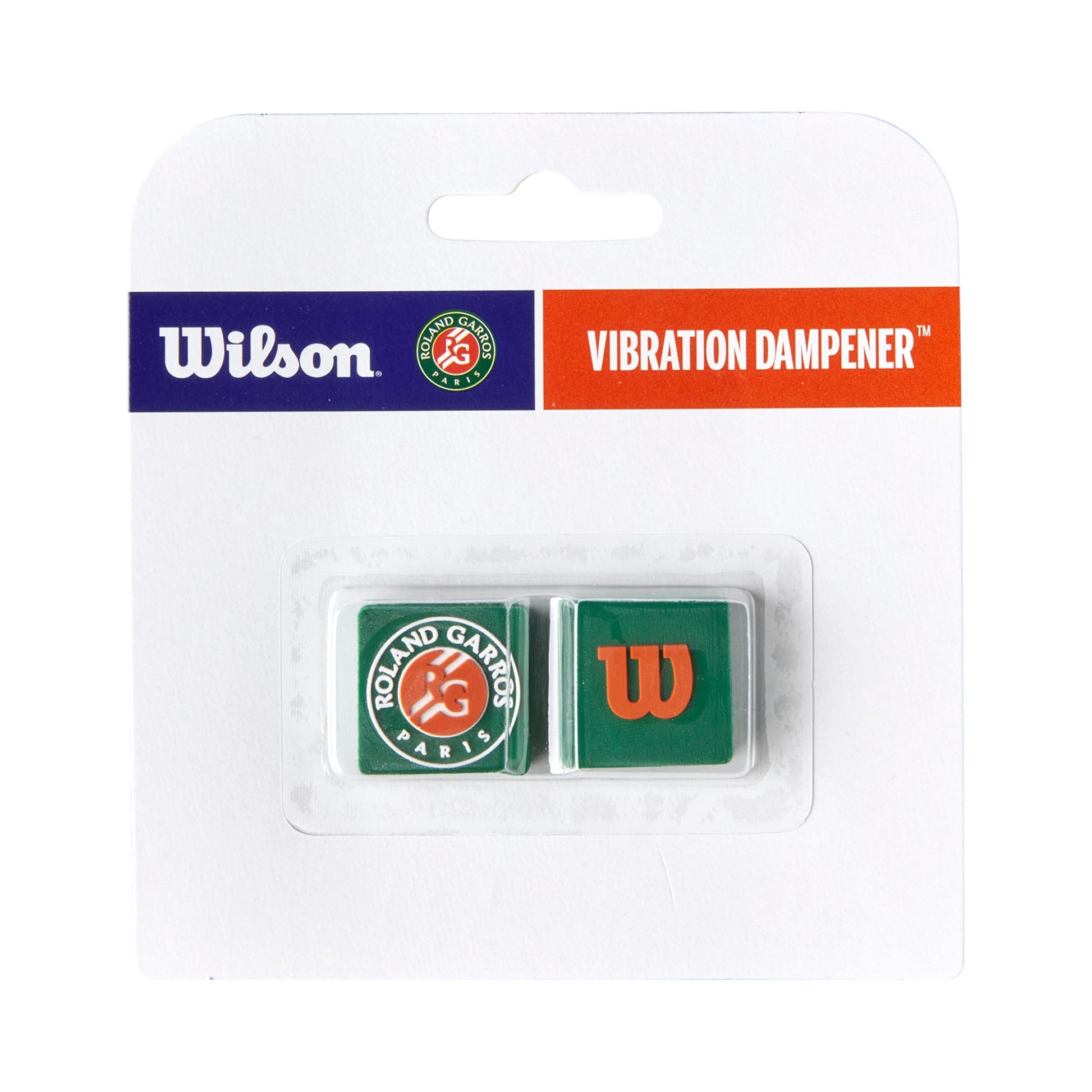 Wilson Roland Garros 2025 Antivibradores Pack De 2-Verde,Rojo