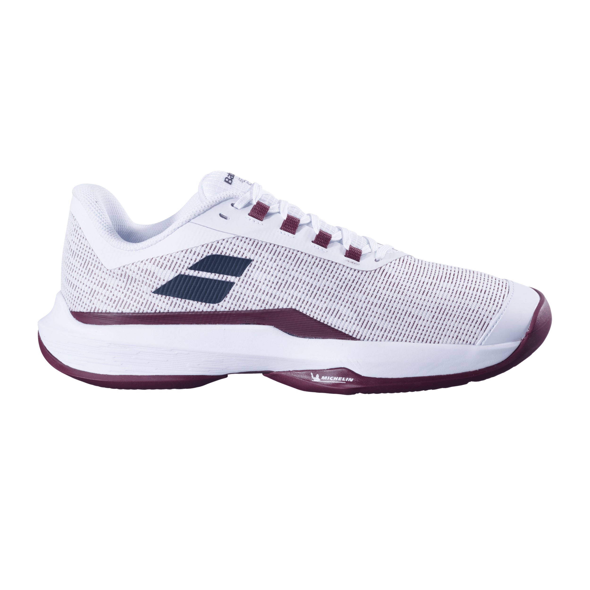 Babolat Jet Tere 2 CLY Zapatilla Tierra Batida Hombres-Blanco,Rojo Oscuro