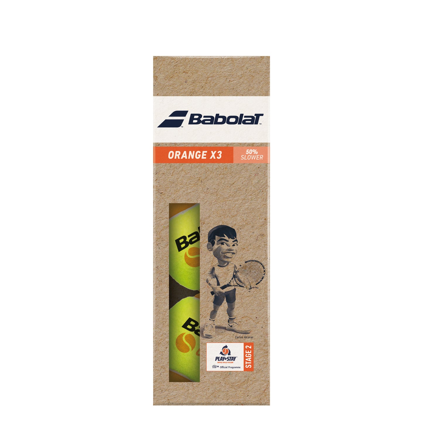 Babolat Orange (Stage 2) Bote De 3 Pelotas