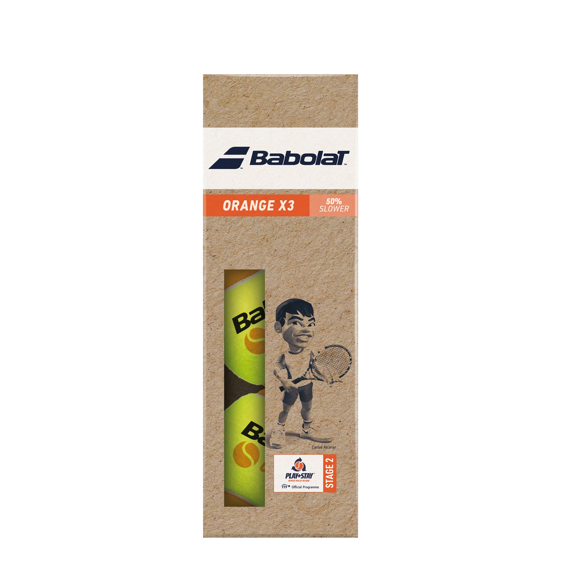 Babolat Orange (Stage 2) Bote De 3 Pelotas