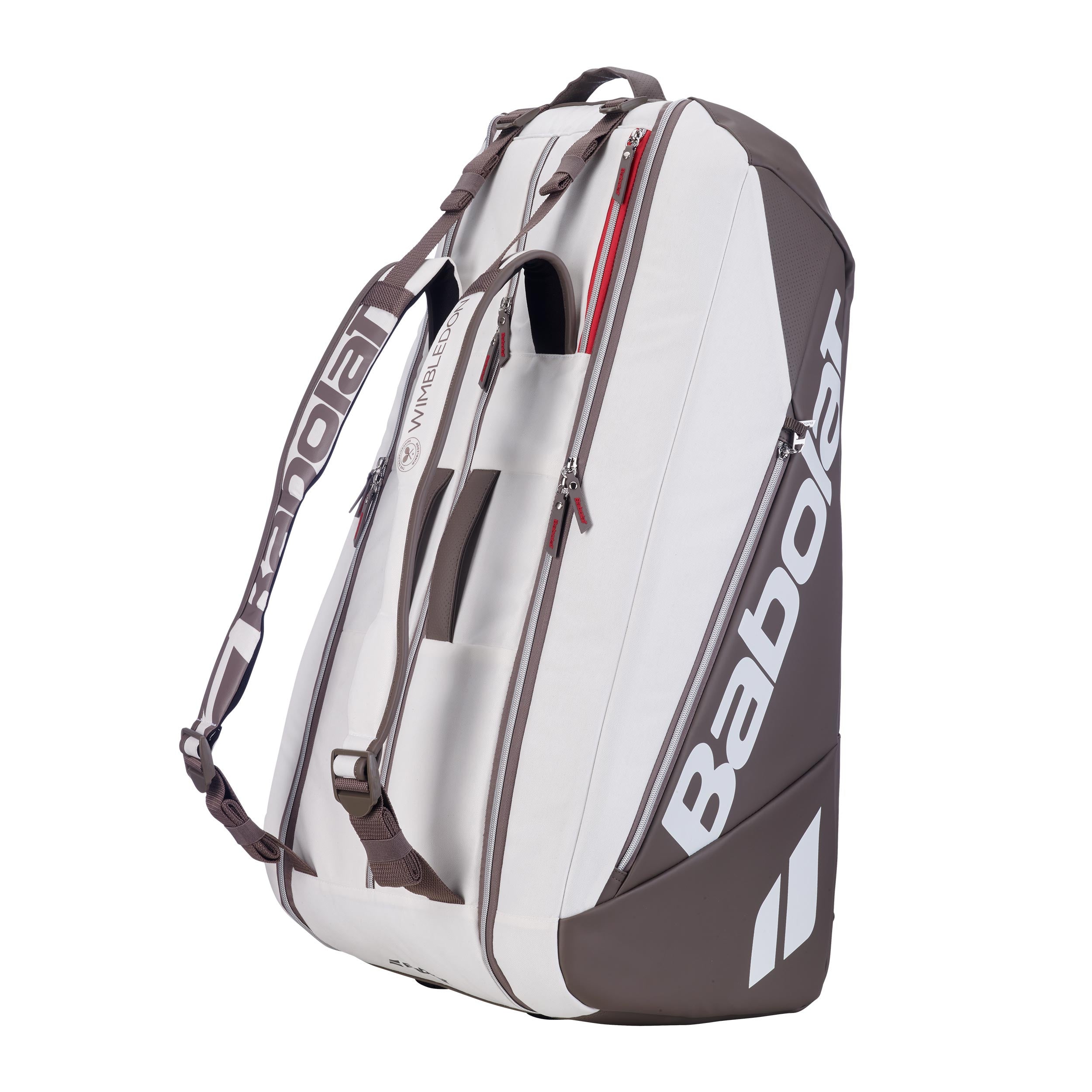 Babolat Pure Drive RH 9 Wimbledon Raquetero De 9 - blanco