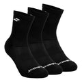 Calcetines de tenis Pack de 3 Unisex - negro, blanco