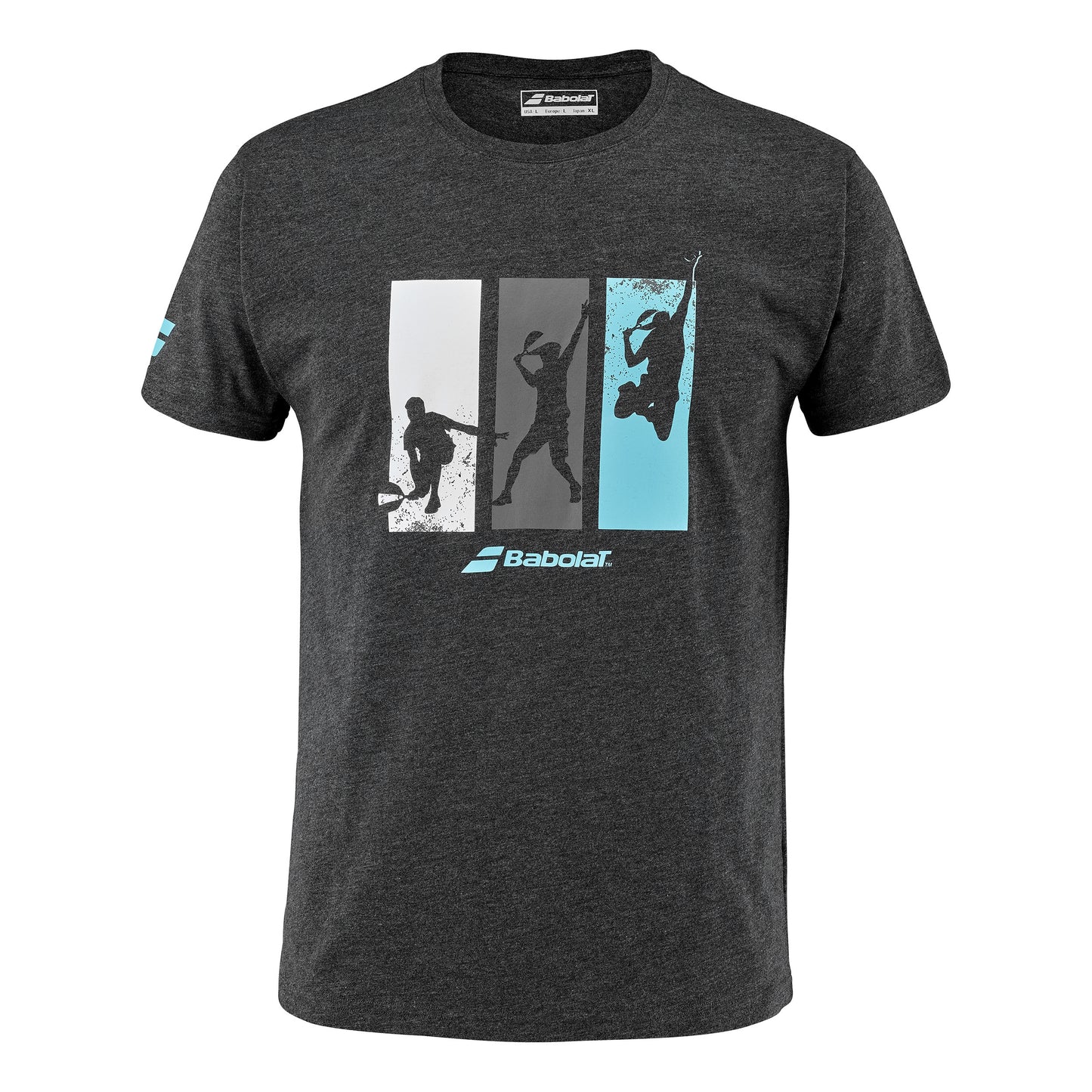 Babolat Cotton Camiseta de manga corta Hombres - negro, multicolor