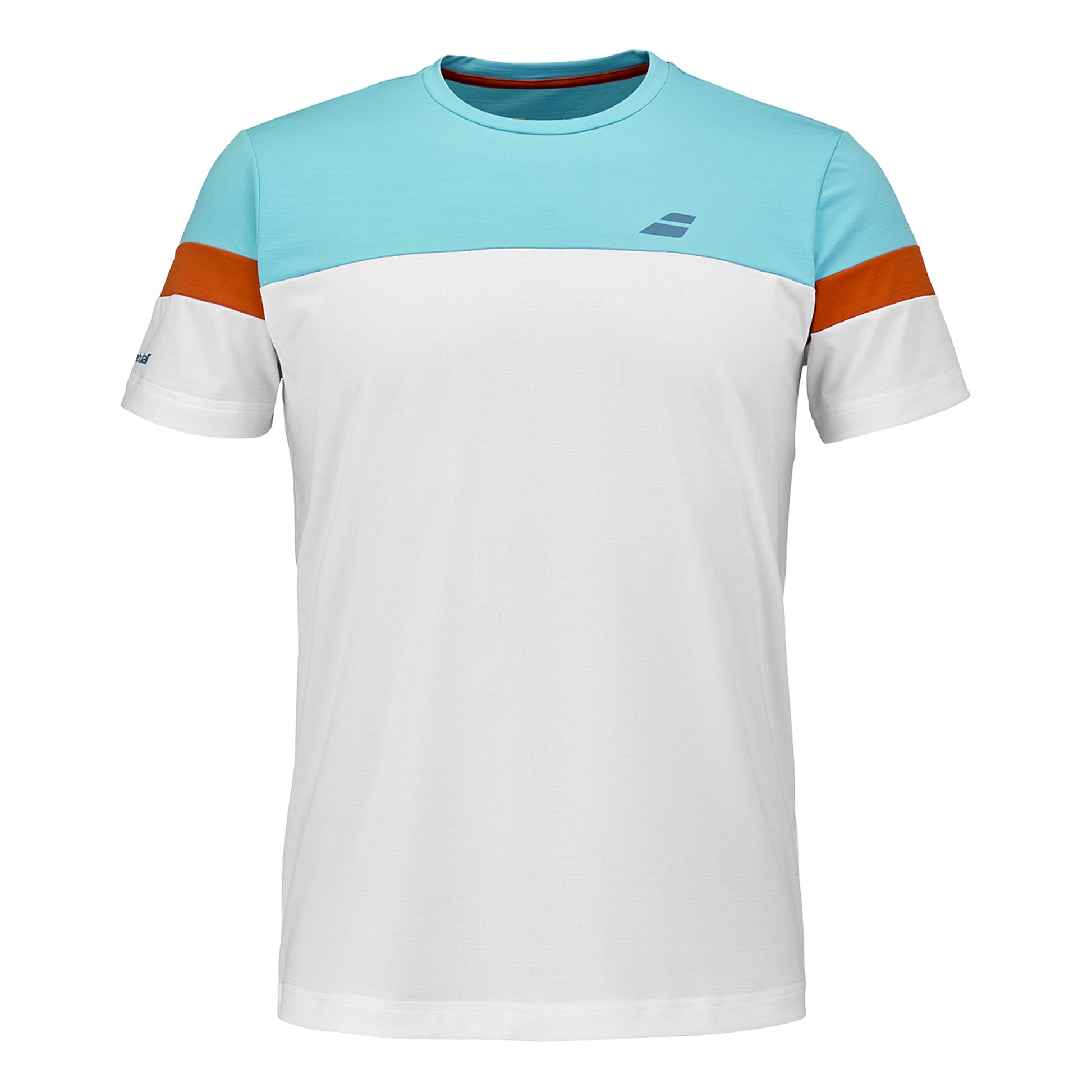 Babolat Crew Neck Camiseta de manga corta Hombres - blanco, naranja
