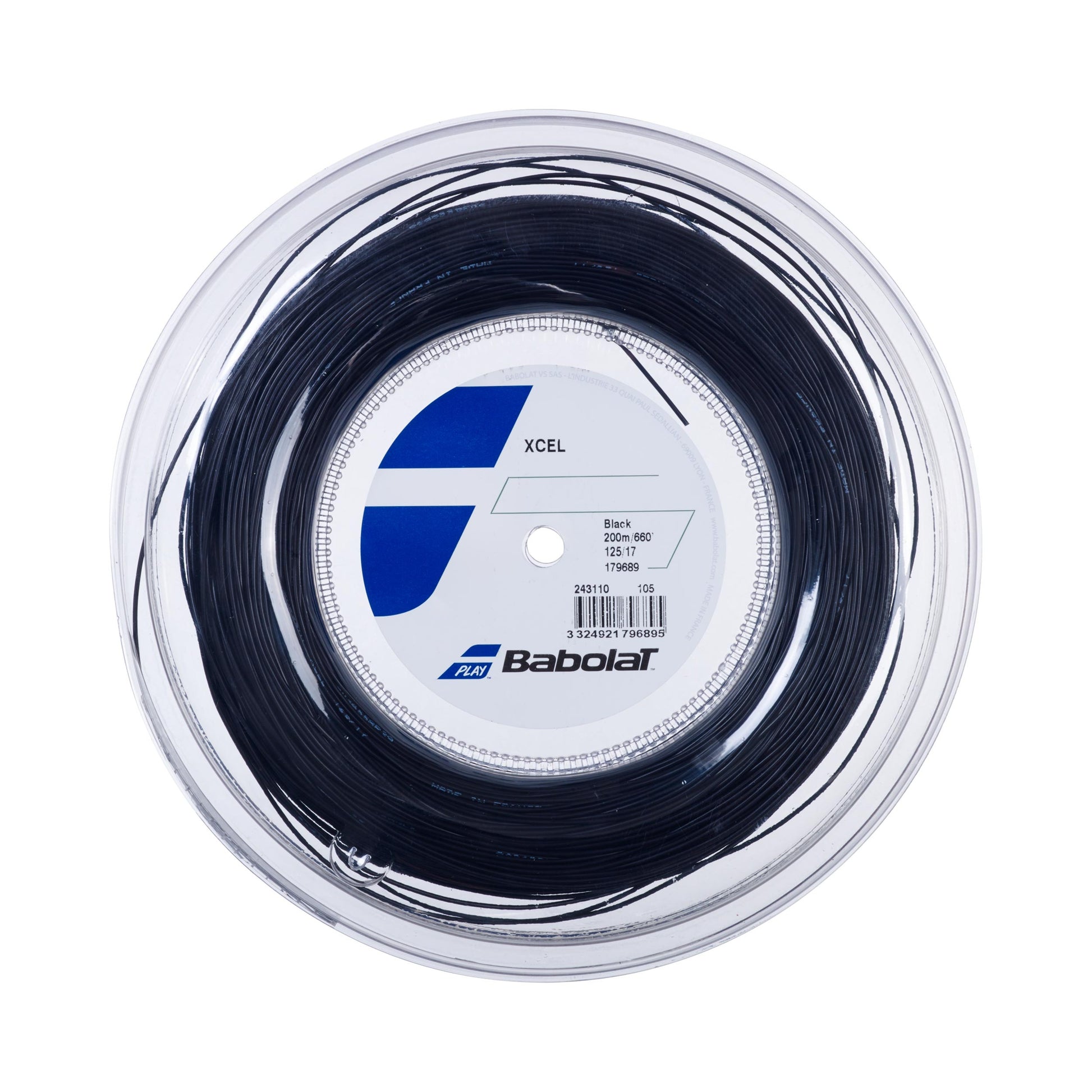 Babolat Xcel Bobinas De Cordaje 200m-Negro
