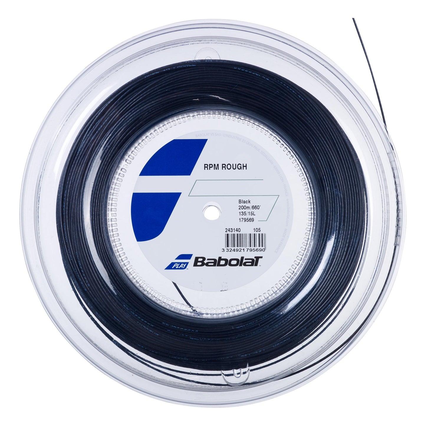 Babolat RPM Blast Rough Bobinas de cordaje 200m - negro