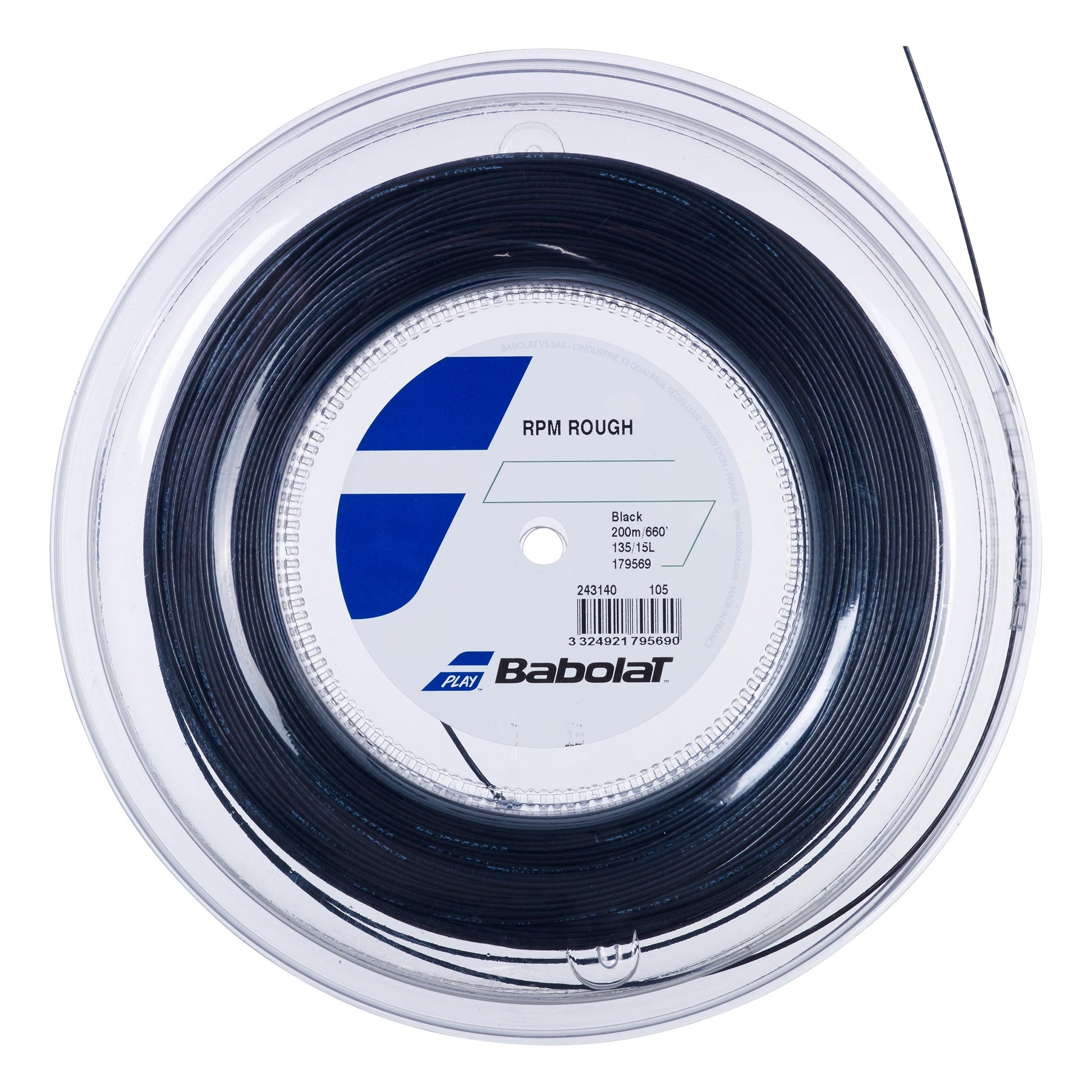 Babolat RPM Blast Rough Bobinas de cordaje 200m - negro