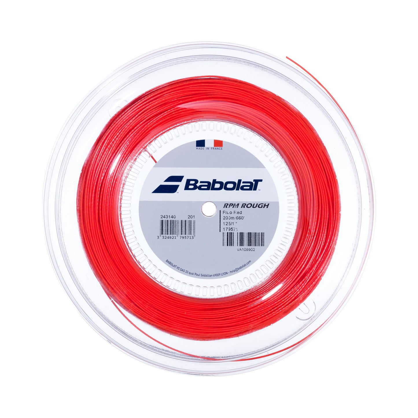 Babolat RPM Blast Rough Bobinas De Cordaje 200m-Rojo