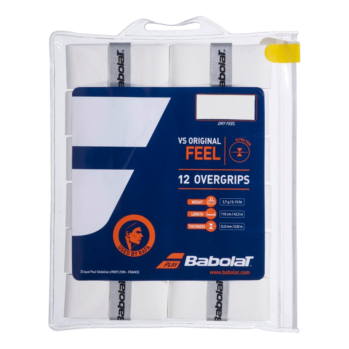 Babolat VS Grip Original Pack de 12 - blanco