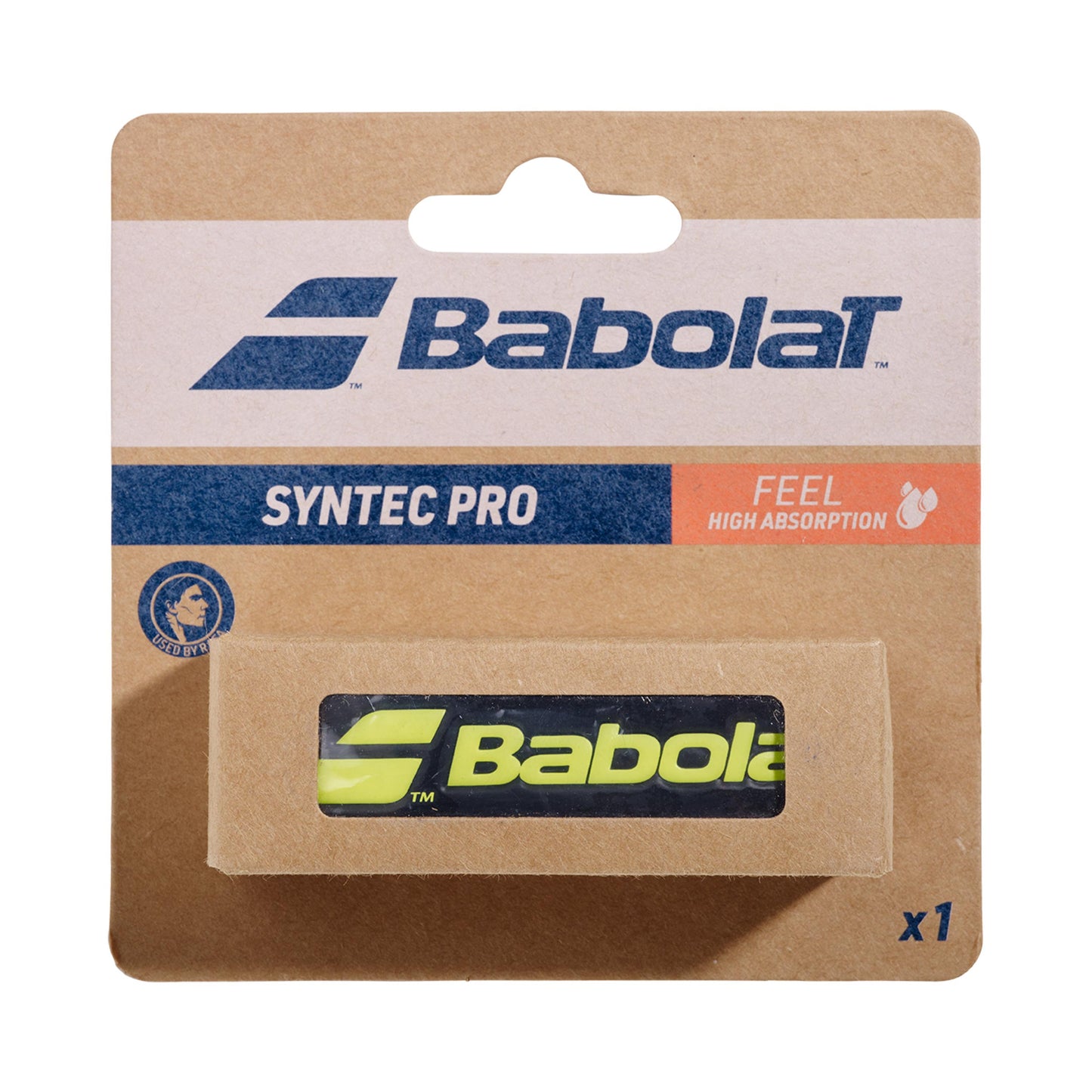 Babolat Syntec Pro Grip Pack De 1-Negro,Amarillo