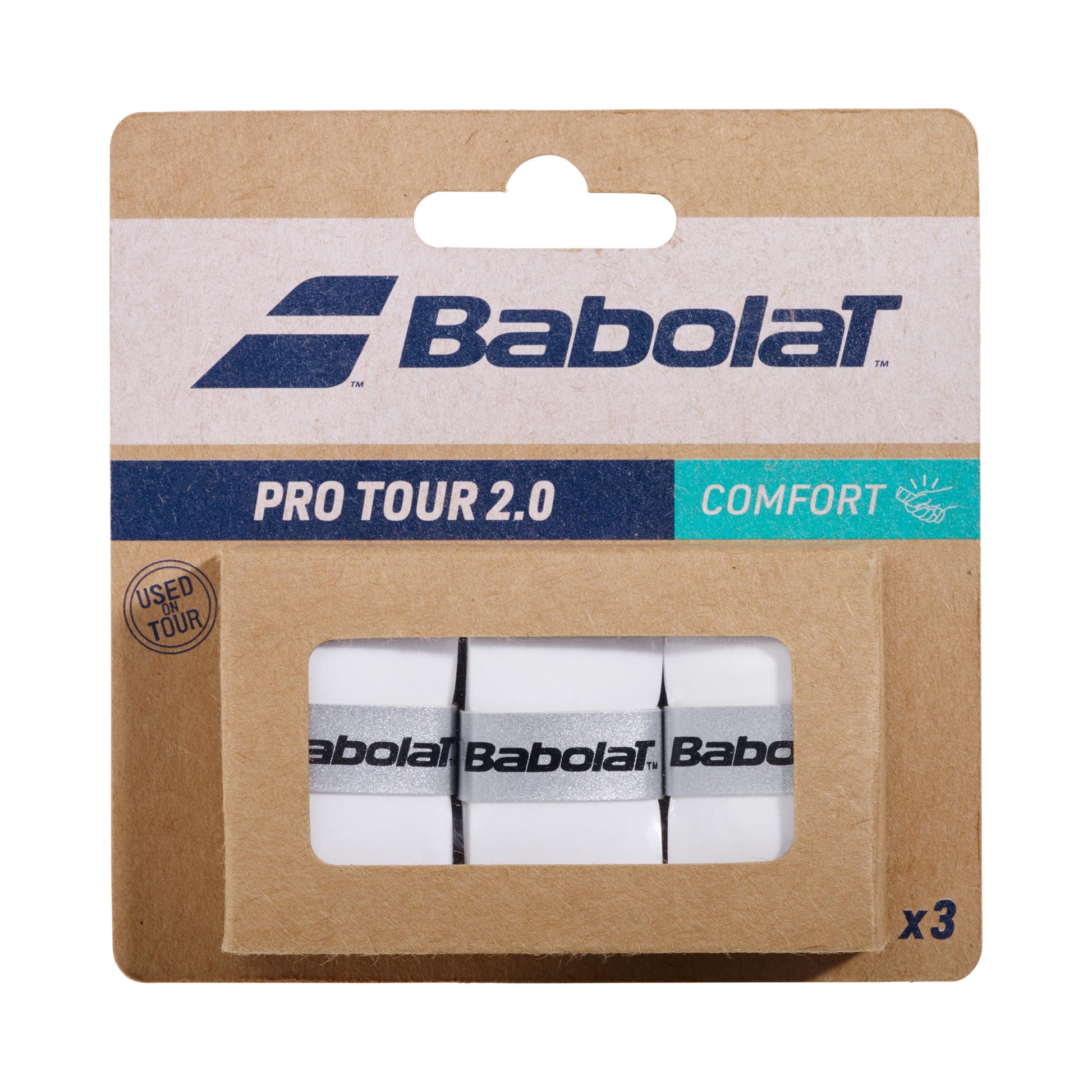 Babolat Pro Tour 2.0 X3 Pack De 3-Blanco