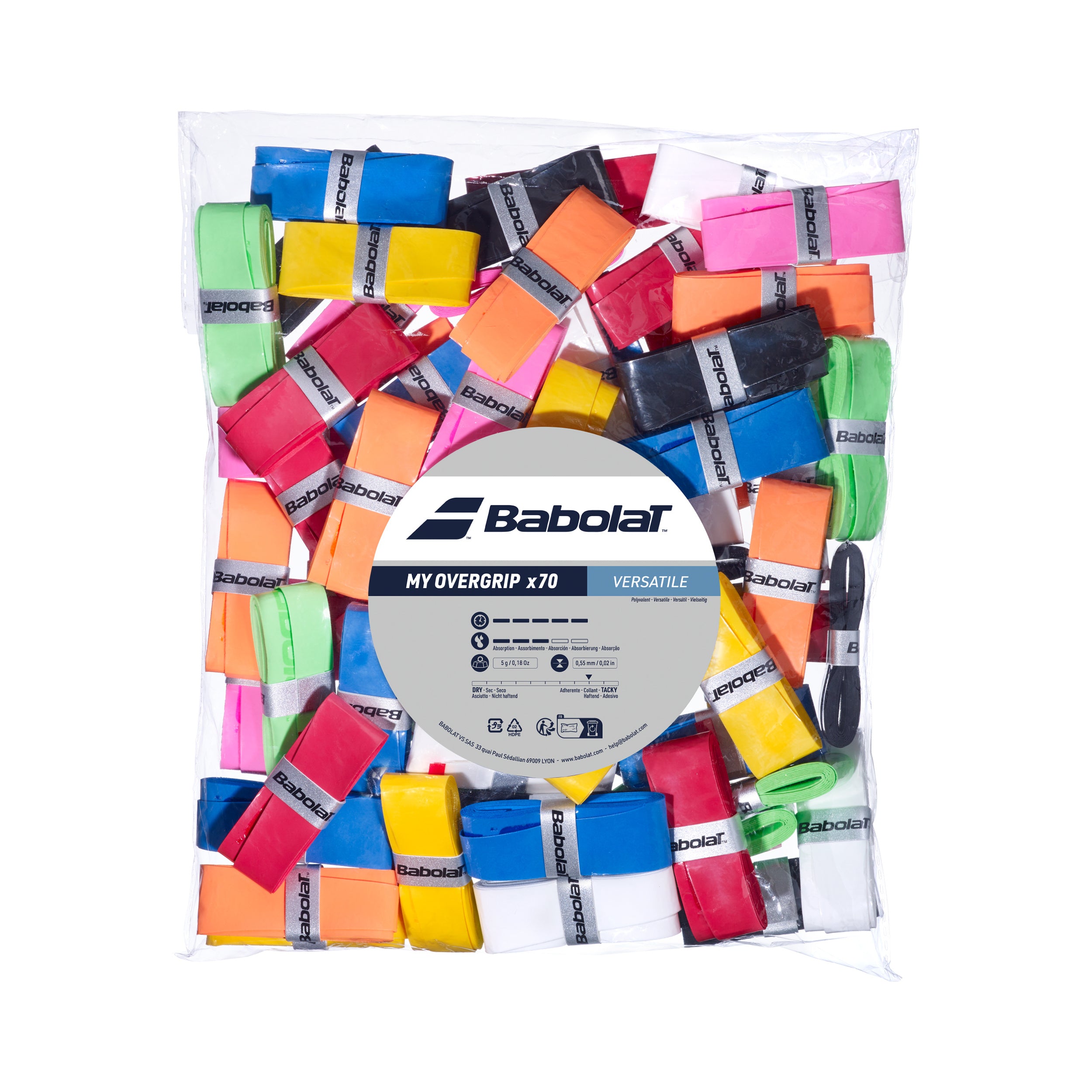 Babolat My Overgrip Refill Pack De 70-Multicolor