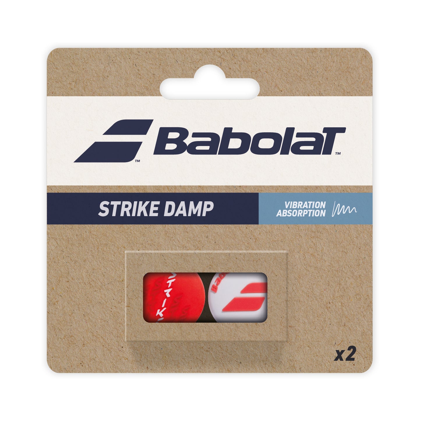 Babolat Strike Damp Antivibradores Pack De 2-Blanco