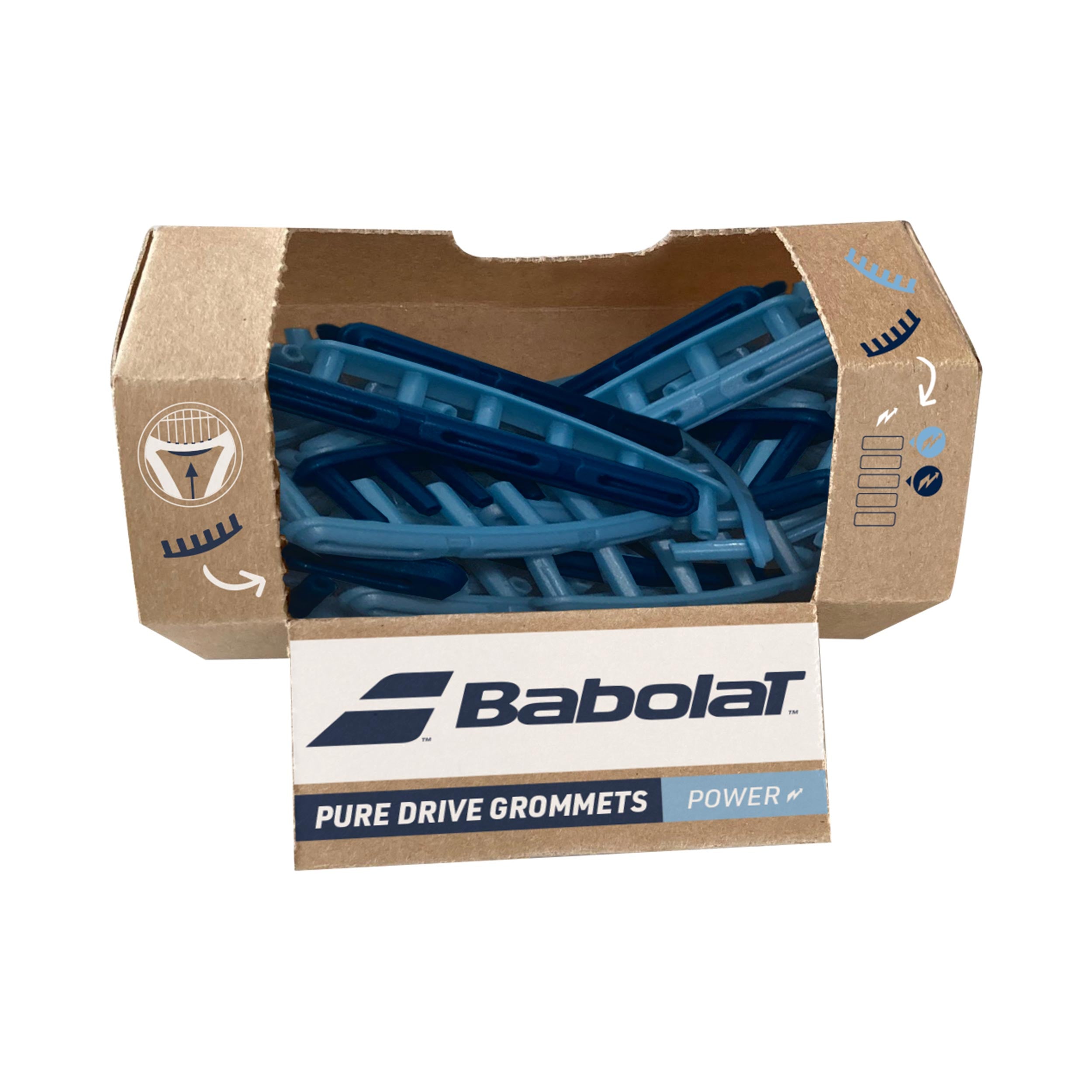 Babolat Grommets Juego de cintas con ojales Pack de 24 - azul