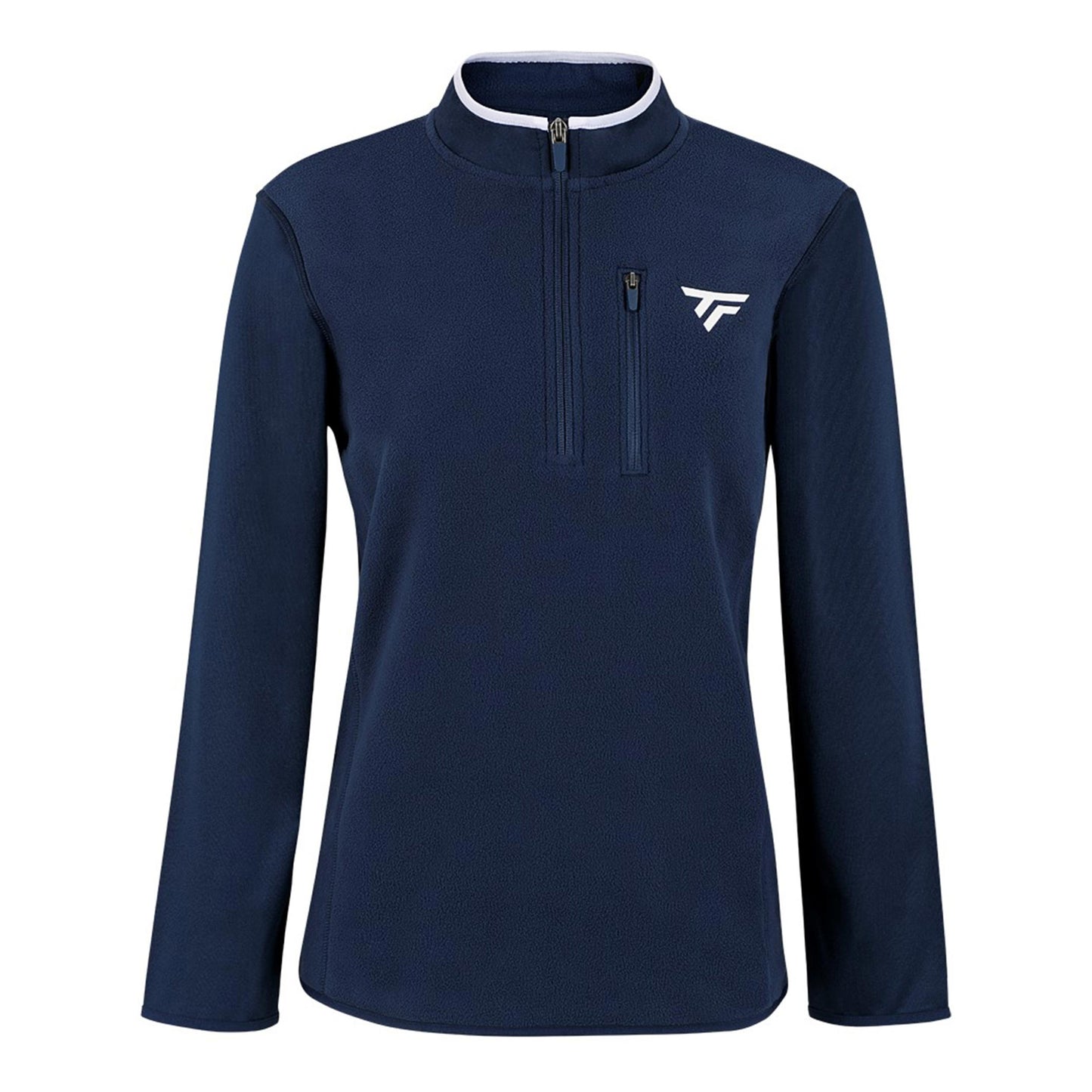Tecnifibre Polar Quarter Zip Camiseta De Manga Larga Mujeres-Azul Oscuro