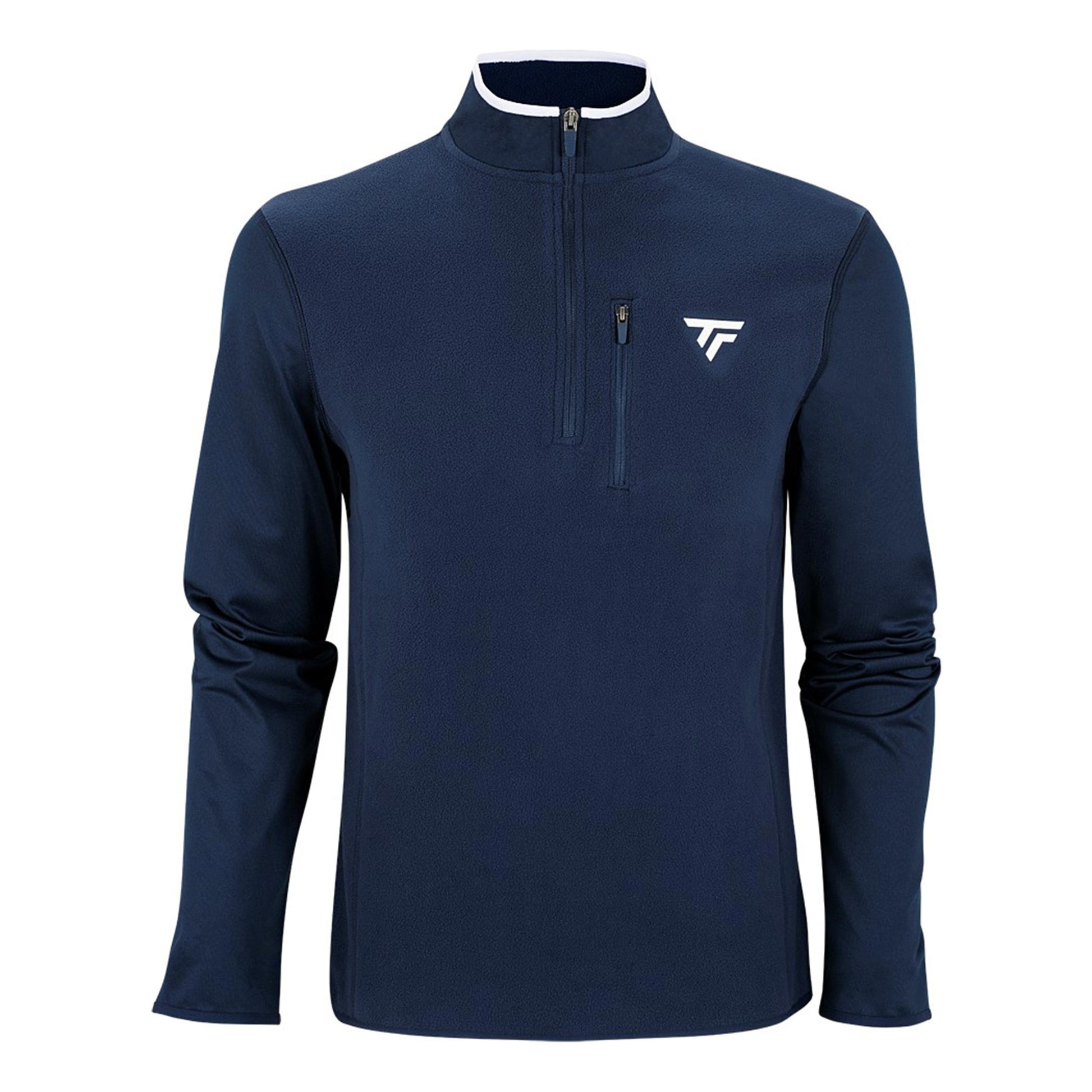 Tecnifibre Polar Quarter Zip Camiseta De Manga Larga Hombres-Azul Oscuro