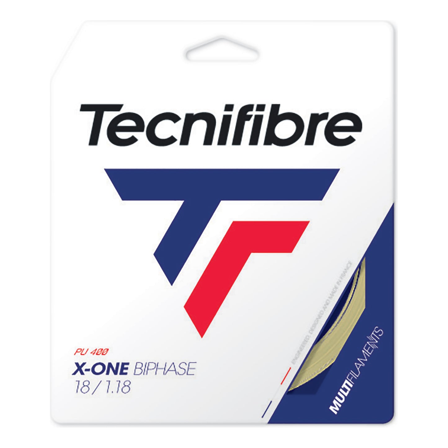 Tecnifibre X-One Biphase 12m Sets Individuales-Colores Naturales