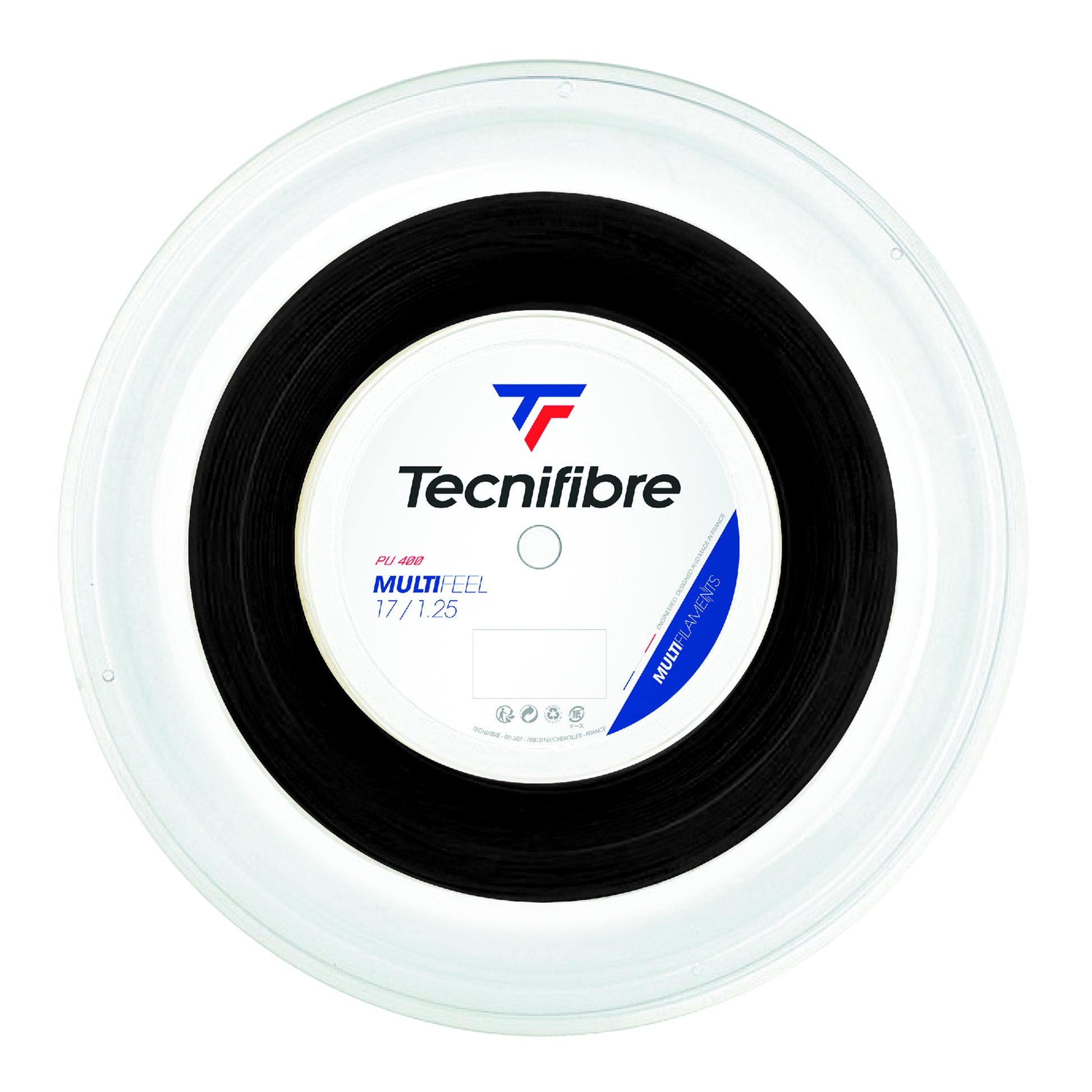Tecnifibre Multifeel 200m Bobinas De Cordaje-Negro
