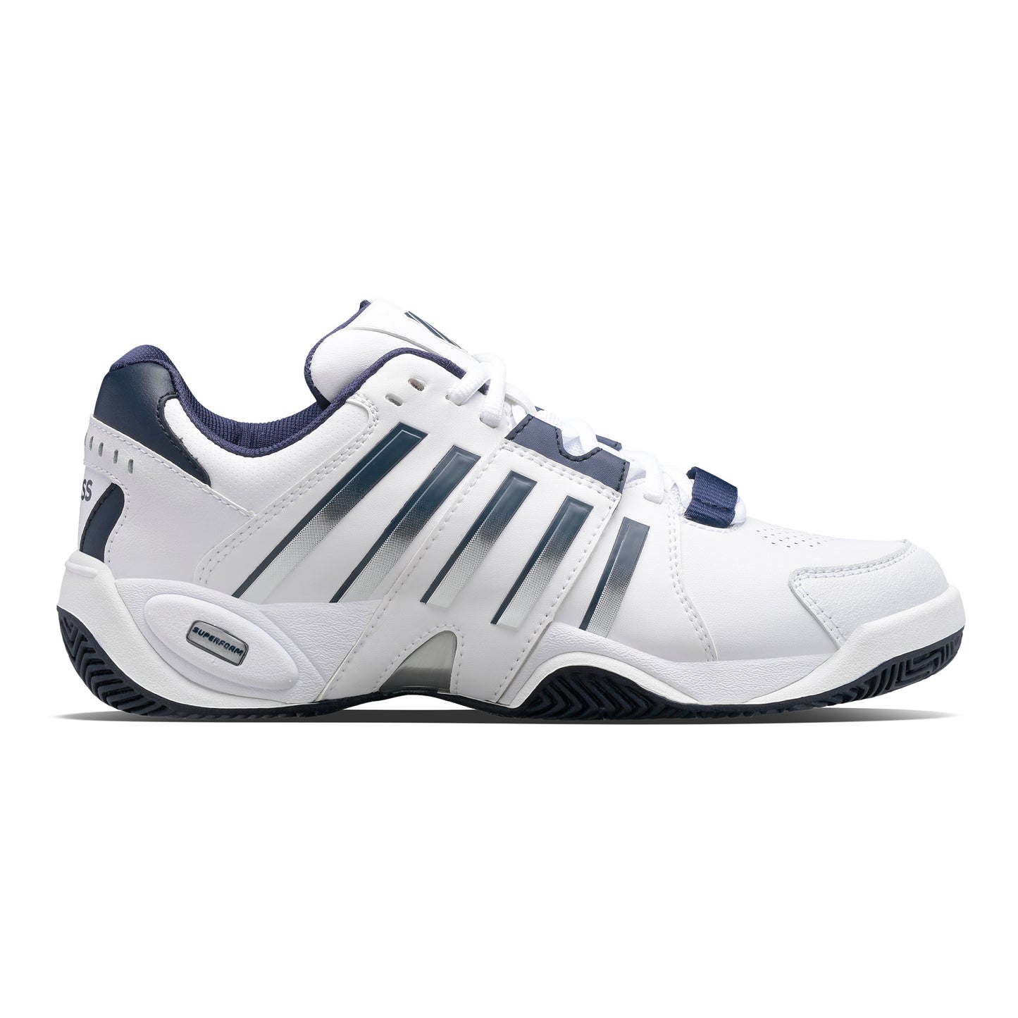 K-Swiss Accomplish Iv Zapatilla Todas Las Superficies Hombres-Blanco,Azul Oscuro