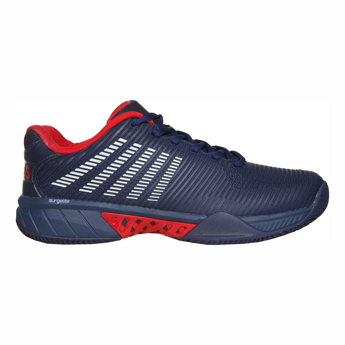 K-Swiss Hypercourt Express 2 Zapatilla tierra batida Hombres - azul oscuro, rojo