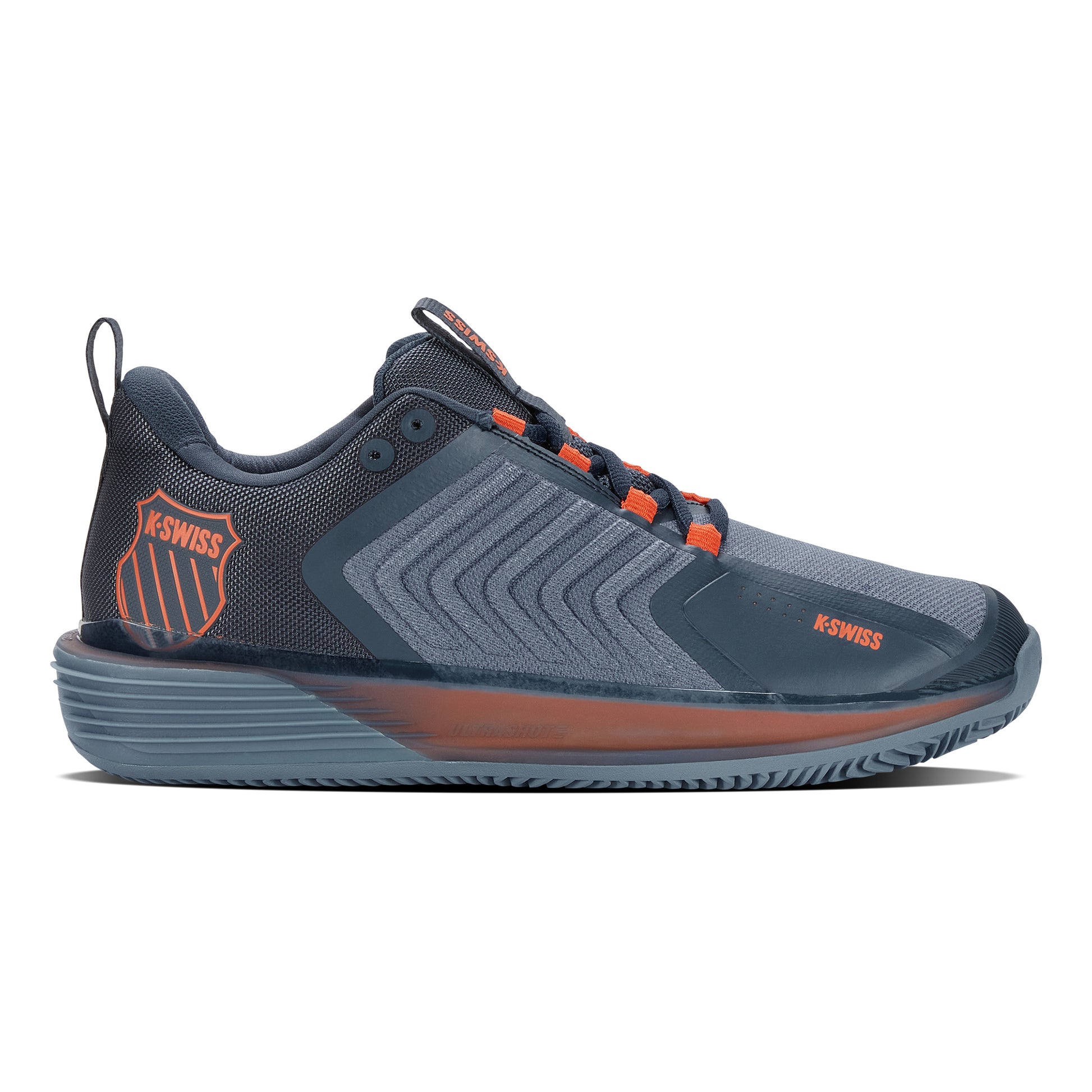 K-Swiss Ultrashot 3 Zapatilla tierra batida Hombres - azul-gris, naranja