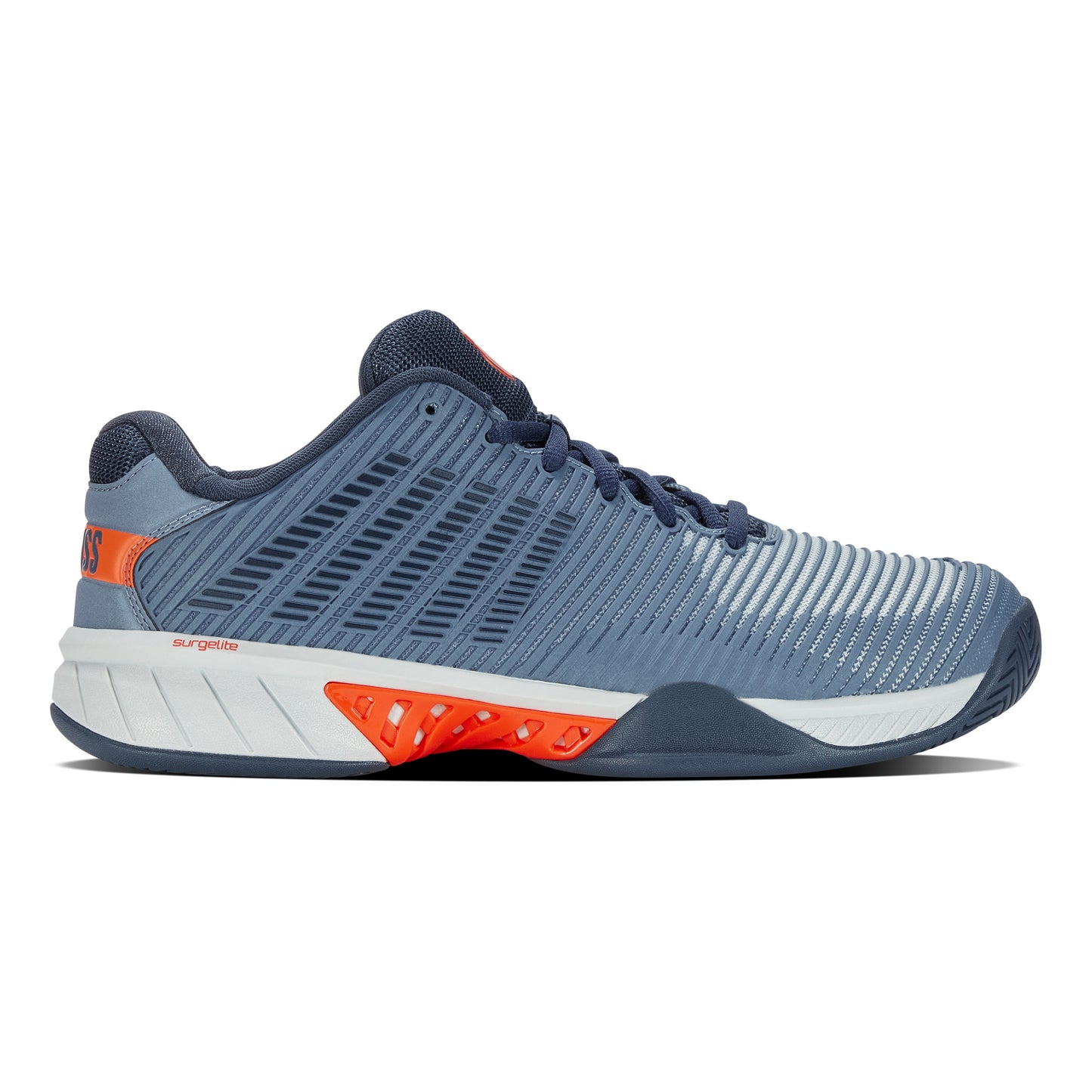 K-Swiss Hypercourt Express 2 Zapatilla todas las superficies Hombres - azul-gris, naranja