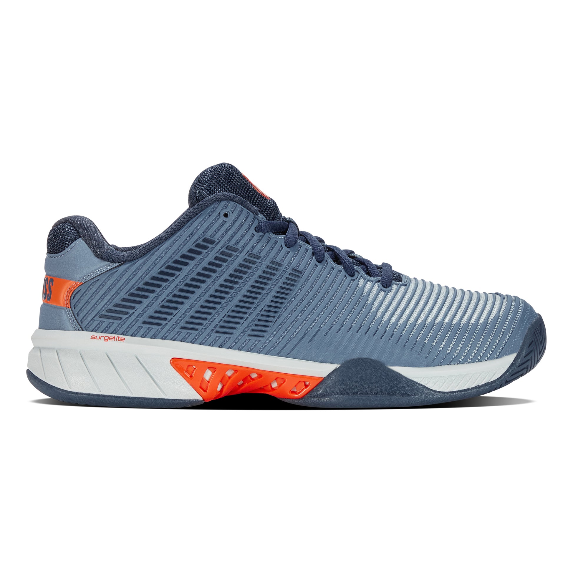 K-Swiss Hypercourt Express 2 Zapatilla todas las superficies Hombres - azul-gris, naranja
