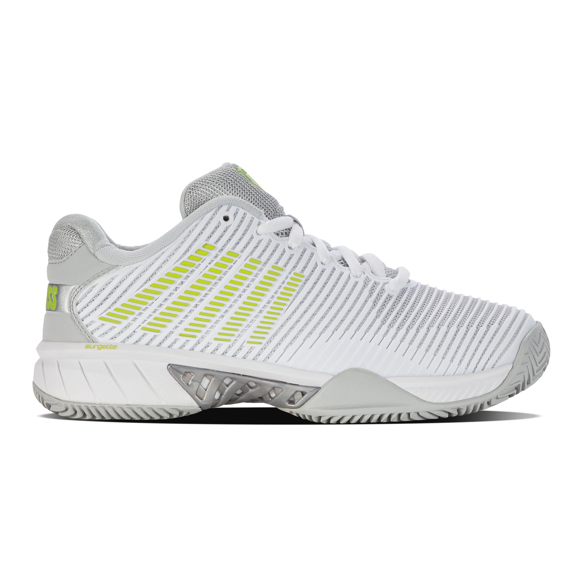 K-Swiss Hypercourt Express 2 CLAY Zapatilla Tierra Batida Mujeres-Blanco,Gris Claro