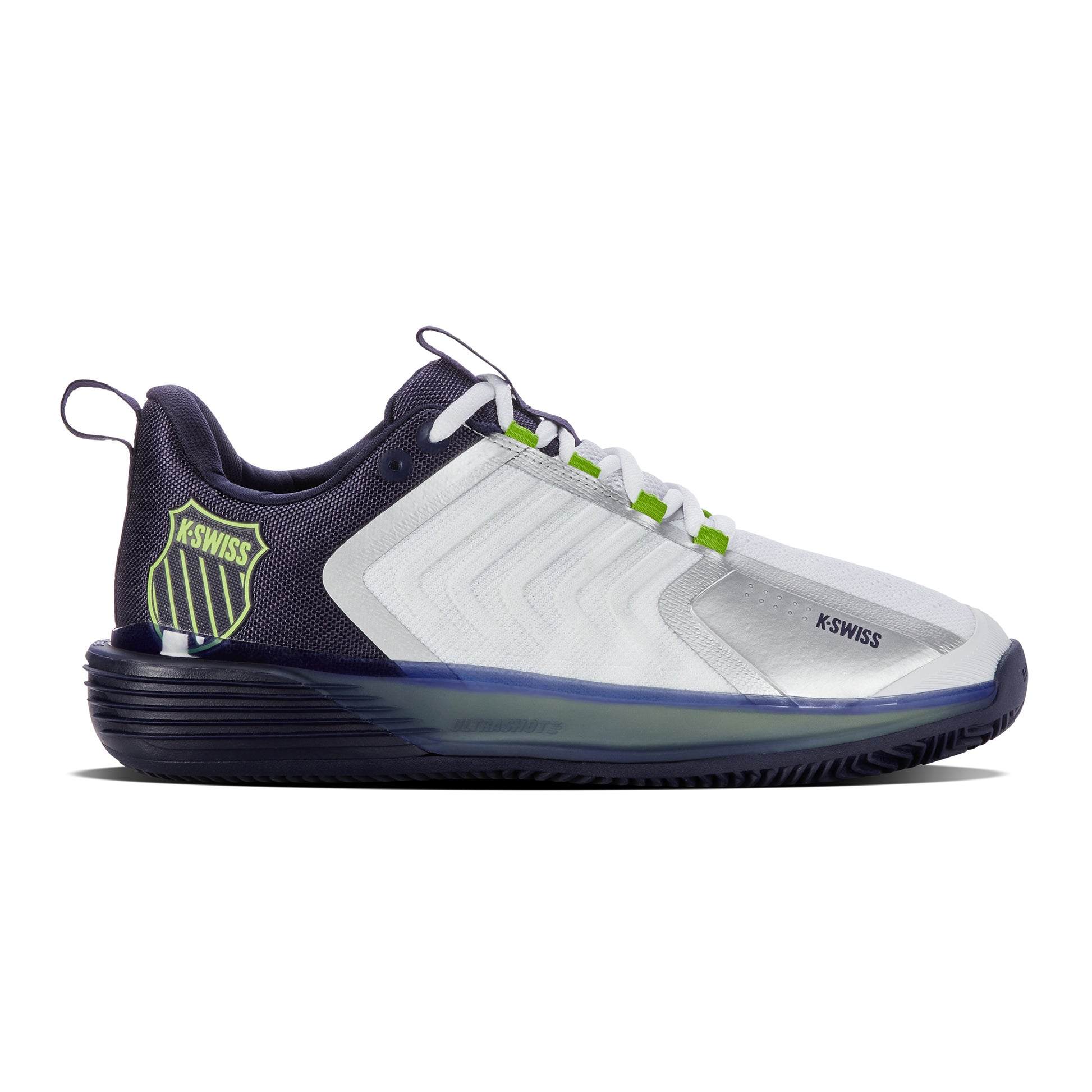 K-Swiss Ultrashot 3 Zapatilla tierra batida Hombres - blanco, azul oscuro