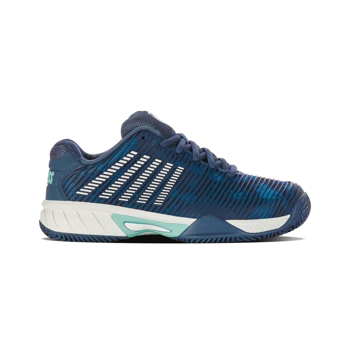 K-Swiss Hypercourt Express 2 Zapatilla Tierra Batida Niños-Color Petróleo,Blanco
