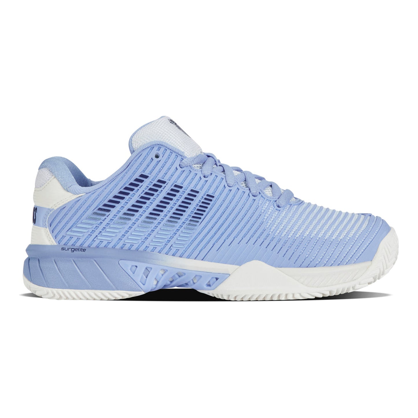 K-Swiss Hypercourt Express 2 Zapatilla Tierra Batida Mujeres-Azul Claro,Blanco