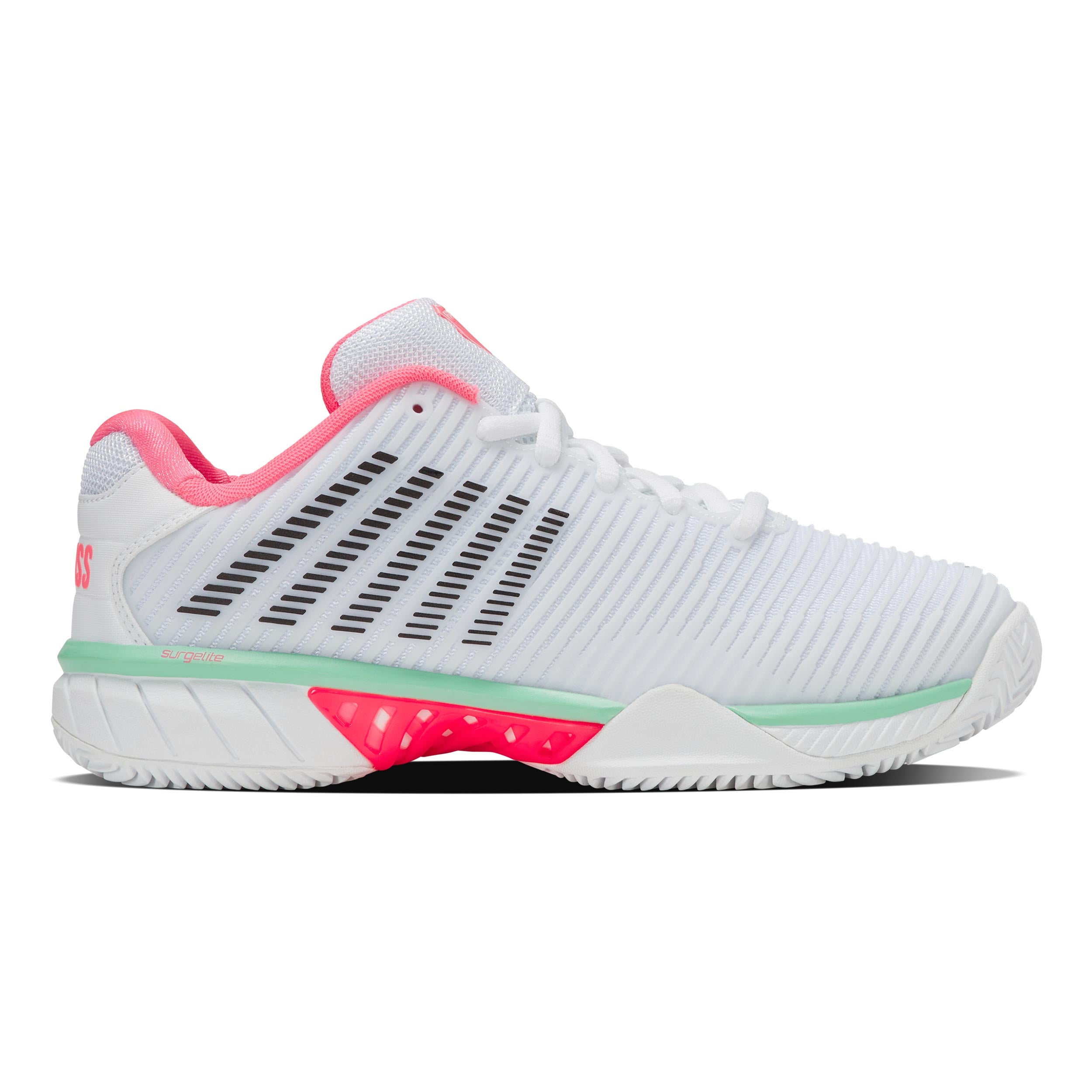 K-Swiss Hypercourt Express 2 Zapatilla Tierra Batida Mujeres-Blanco,Multicolor