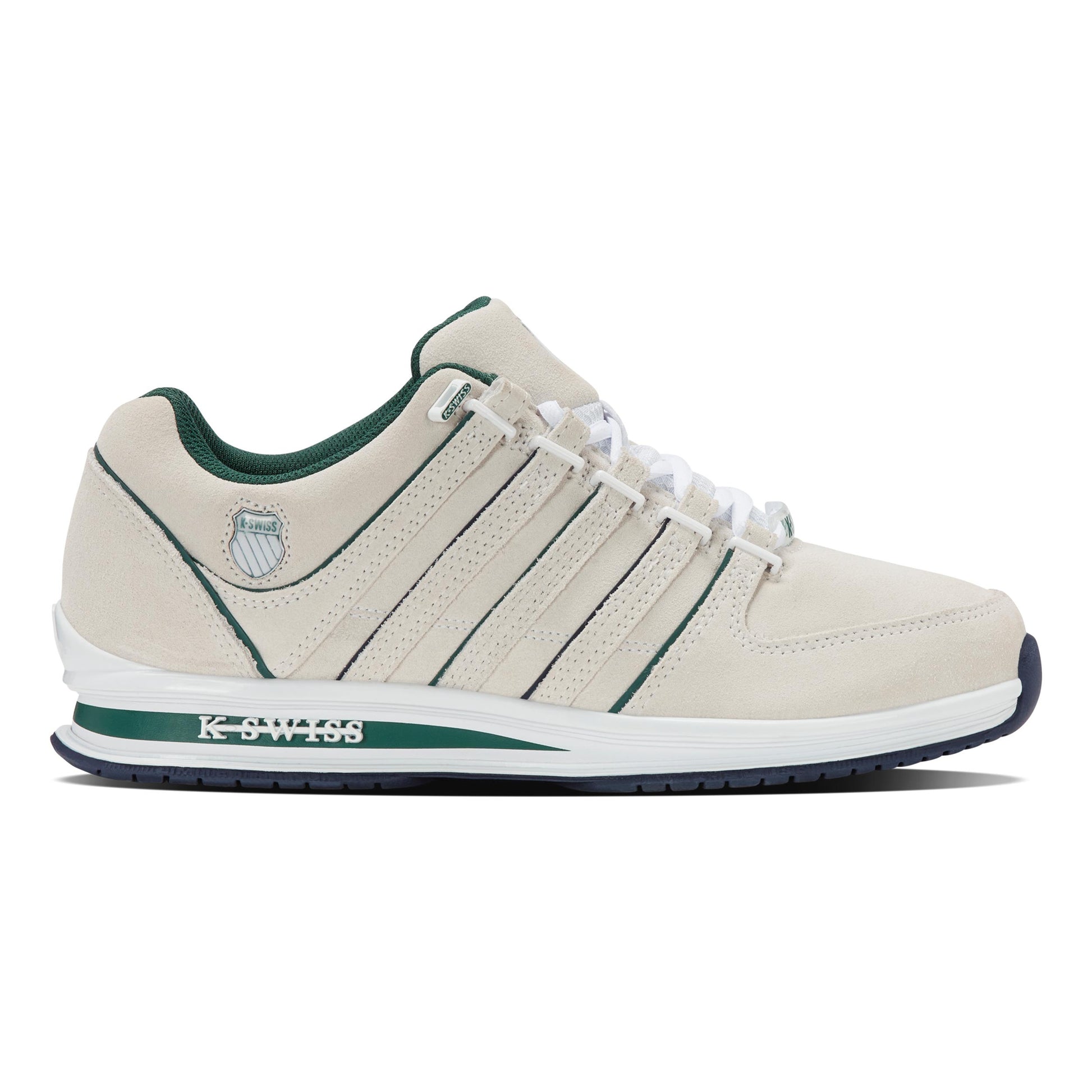 K-Swiss Rinzler Zapatilla De Ocio Hombres-Blanco,Azul Oscuro