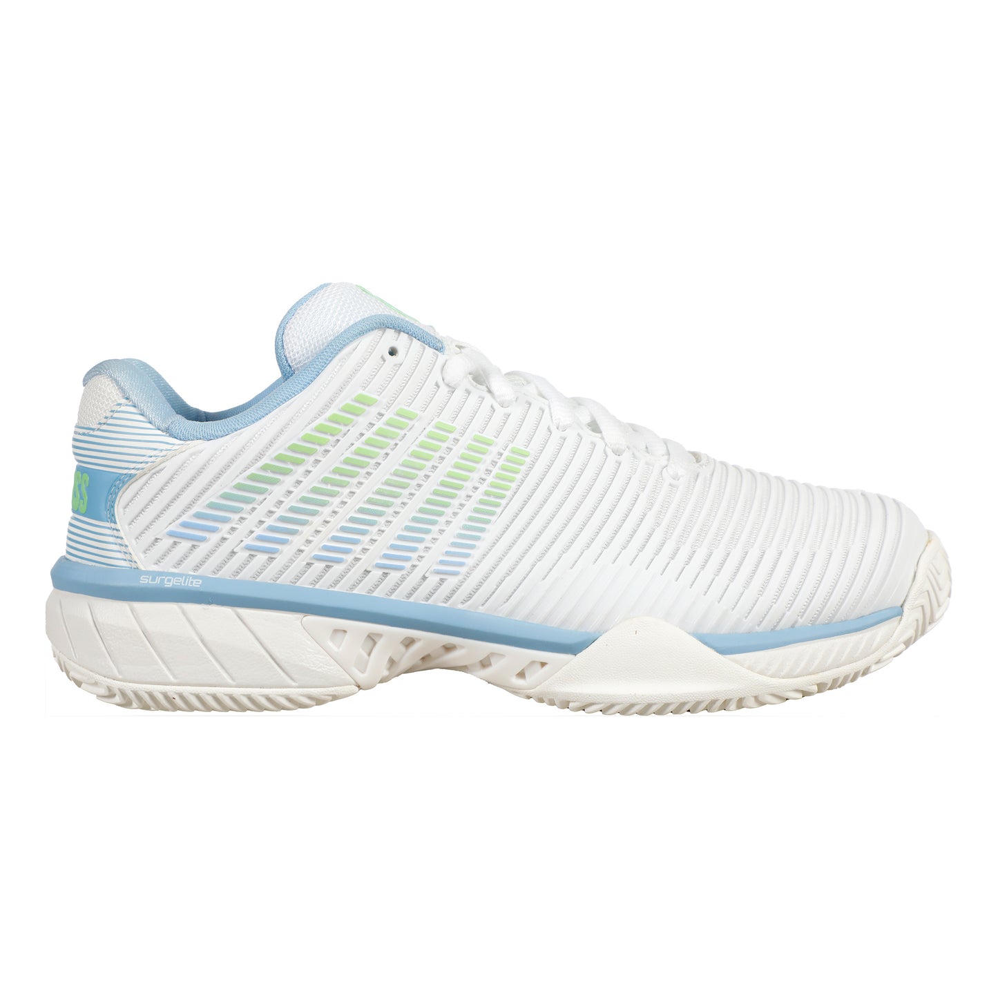 K-Swiss Hypercourt Express 2 Zapatilla Tierra Batida Mujeres-Blanco,Azul Claro