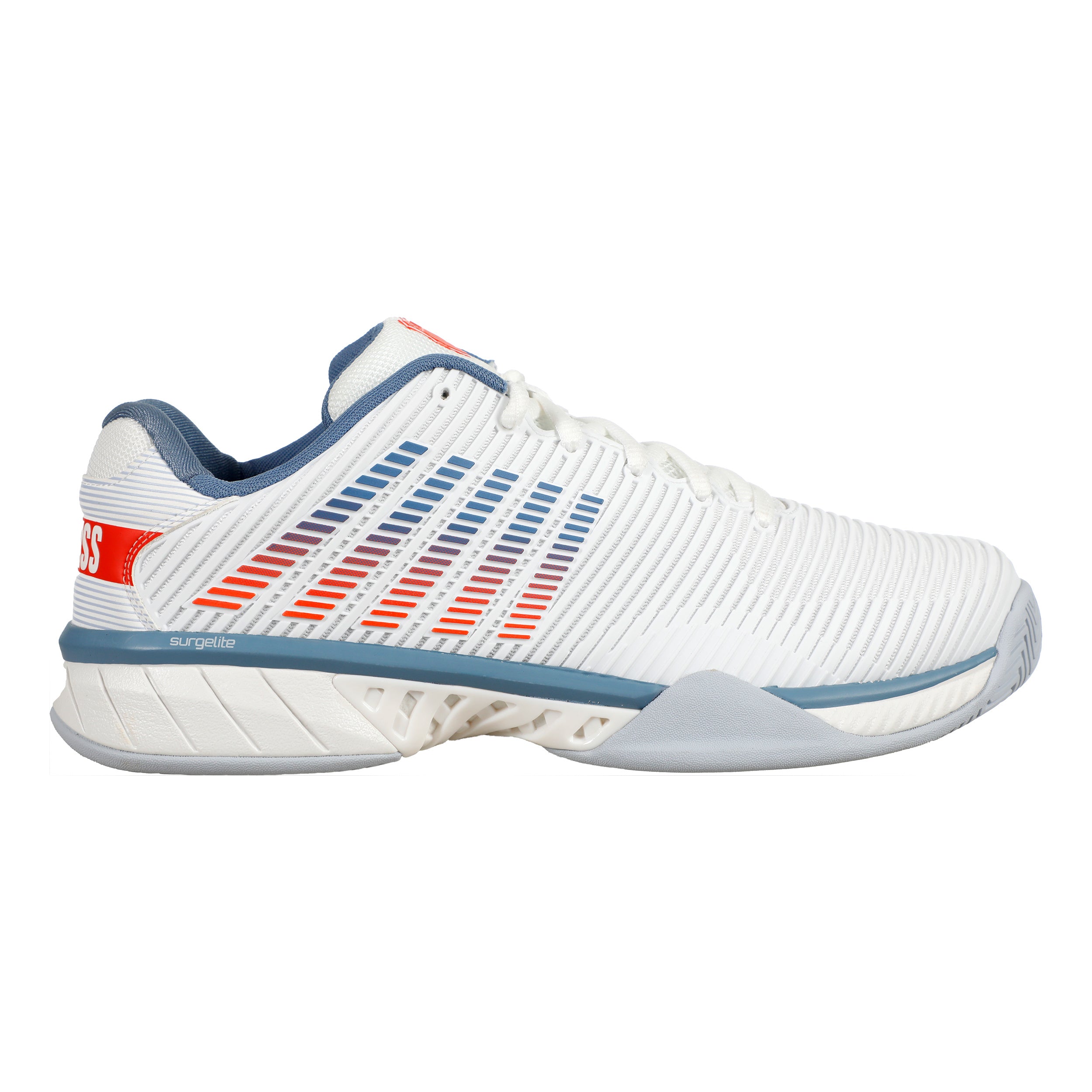 K-Swiss Hypercourt Express 2 Zapatilla Todas Las Superficies Hombres-Blanco,Azul Claro