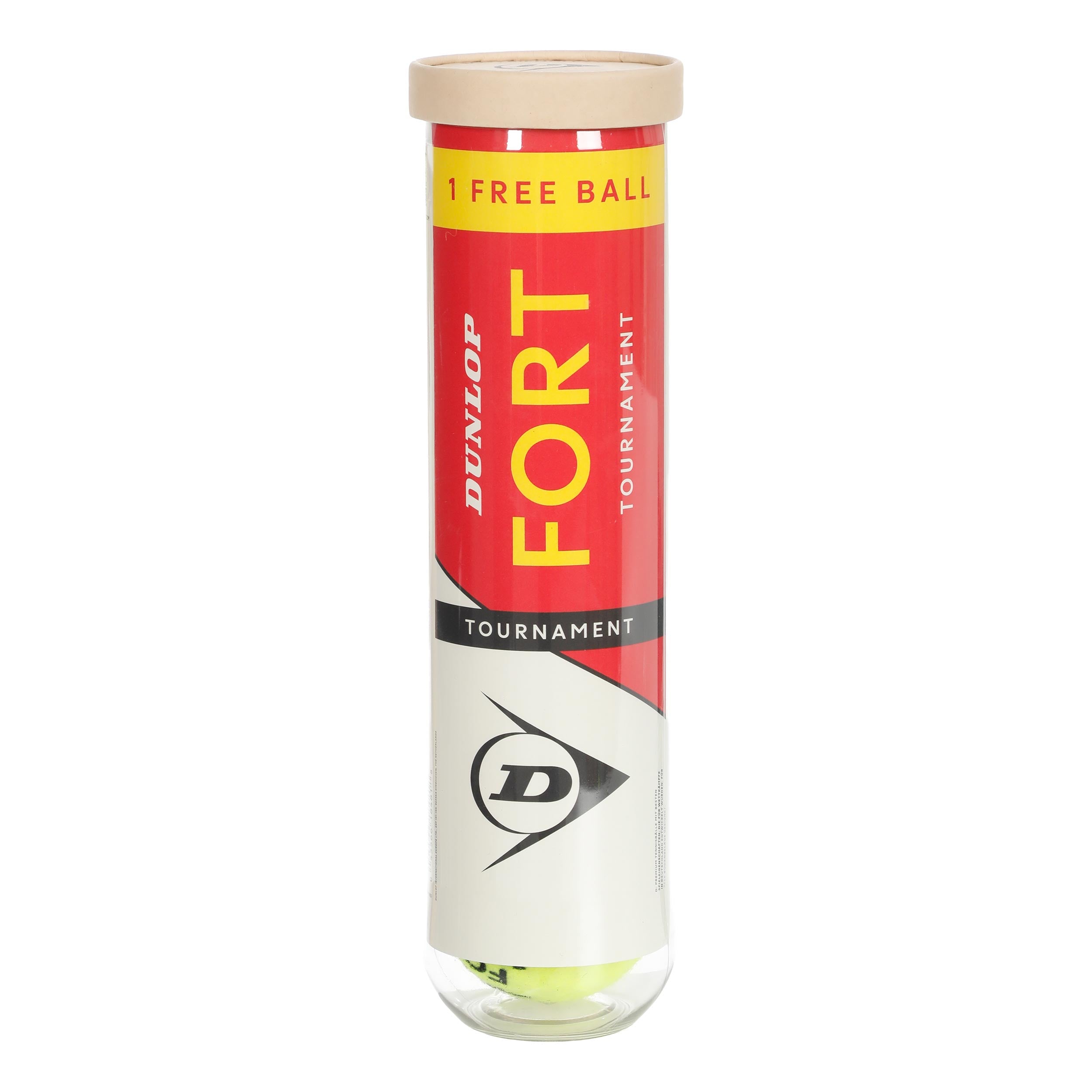 Dunlop Fort Tournament One Ball Free Bote De 4 Pelotas