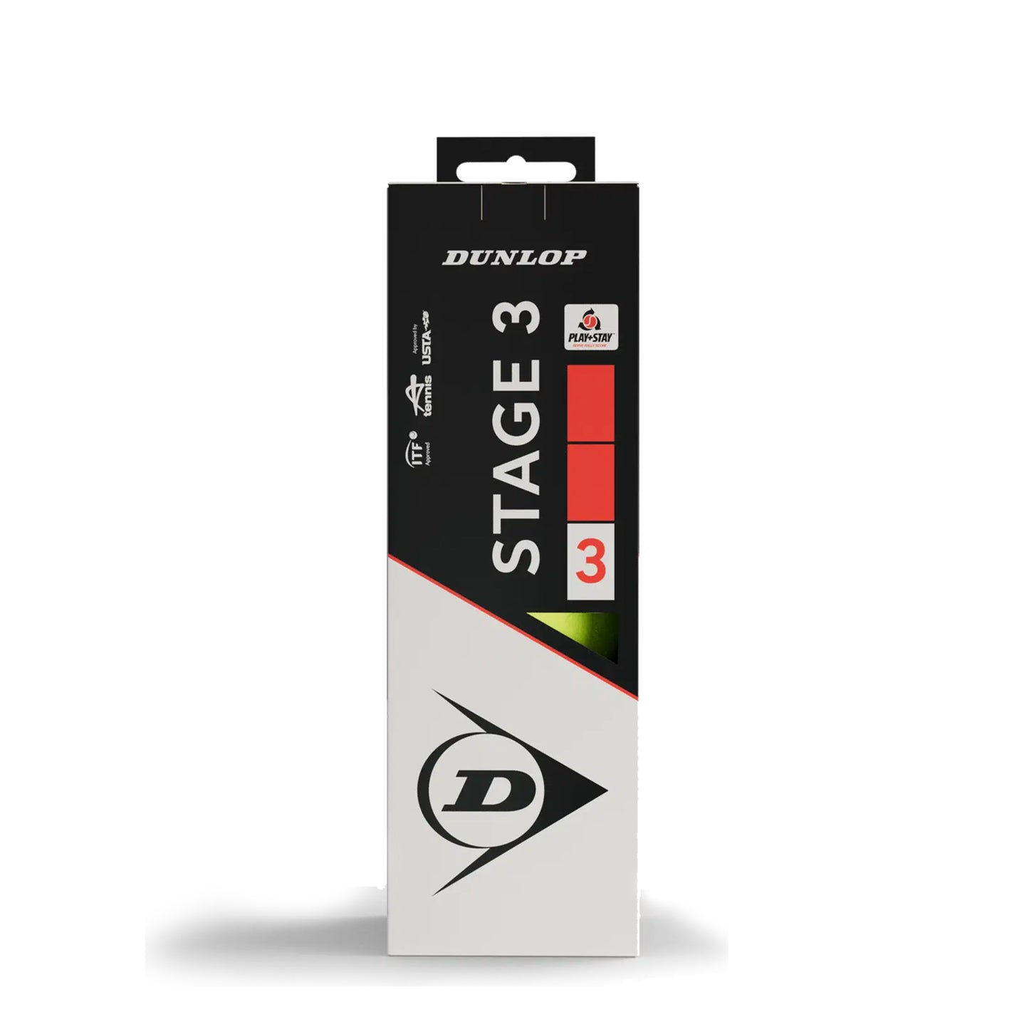 Dunlop Mini Tennis (Stage 3) Red Pack De 3