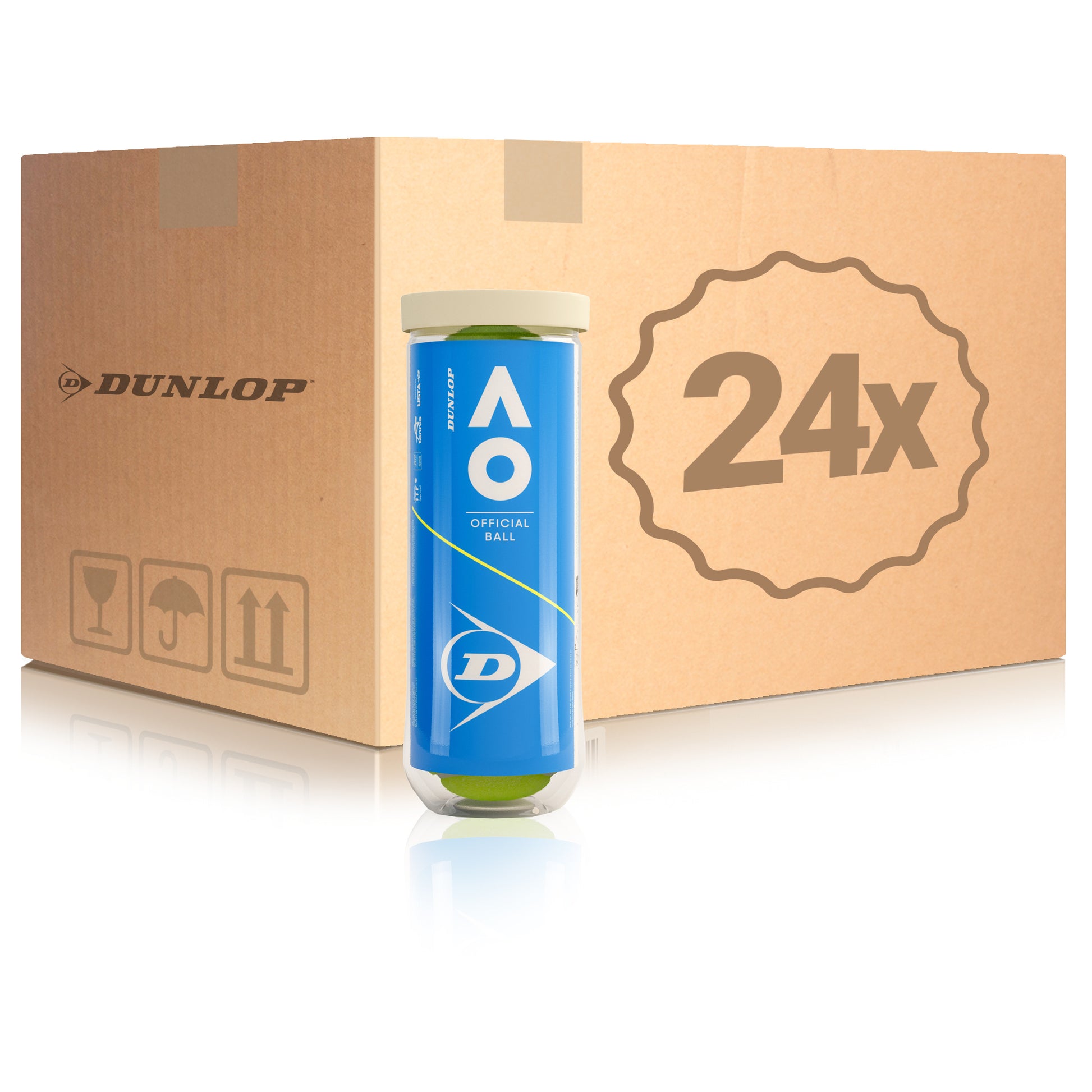 Dunlop 24 botes de 3 pelotas Australian Open