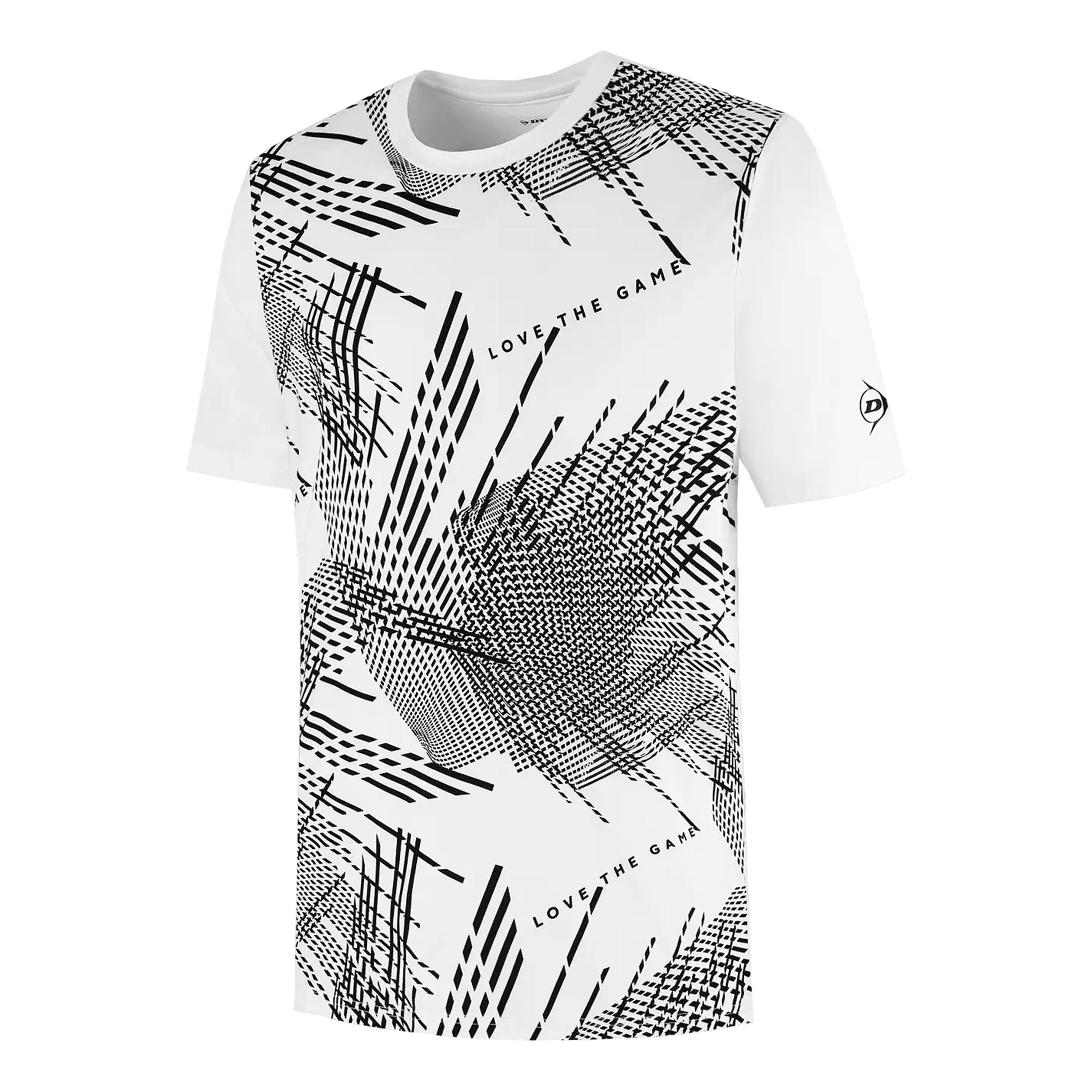 Dunlop Game Camiseta de manga corta Hombres - blanco, negro