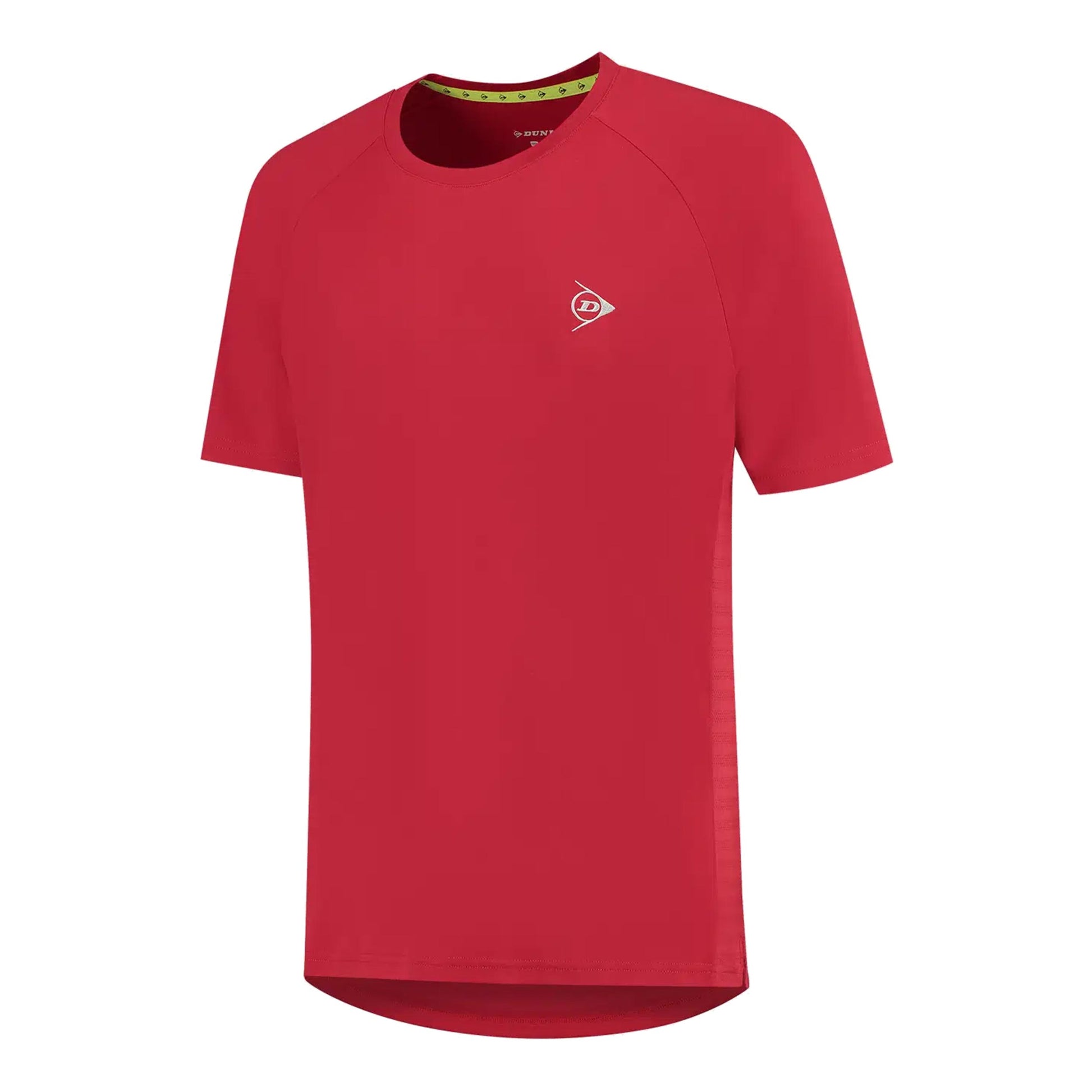 Dunlop Club Crew Camiseta De Manga Corta Hombres-Rojo