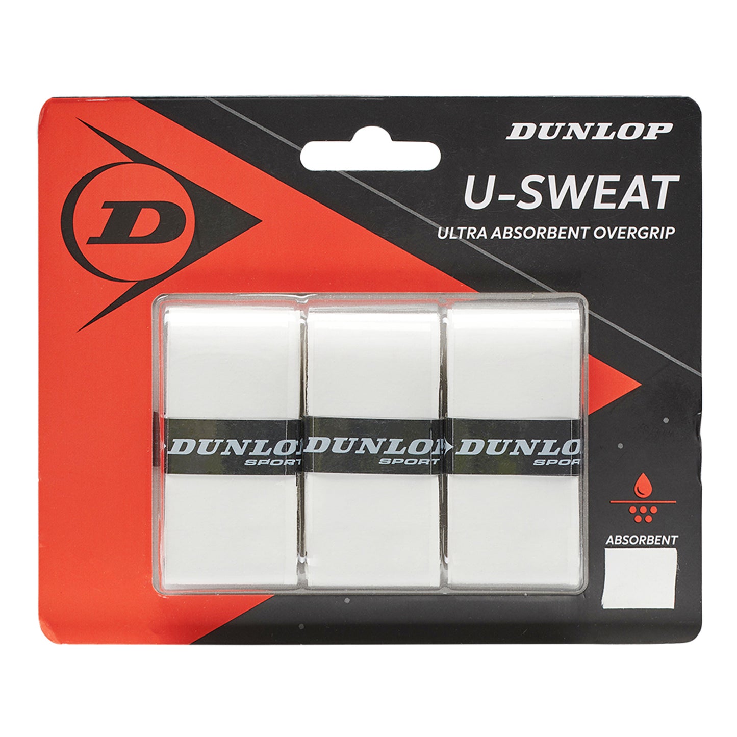 Dunlop U-Sweat Pack De 3-Blanco