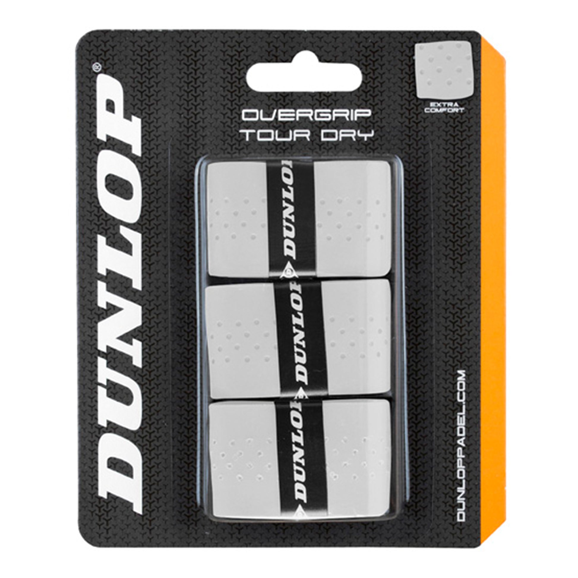 Dunlop Tour Dry Pack de 3-blanco