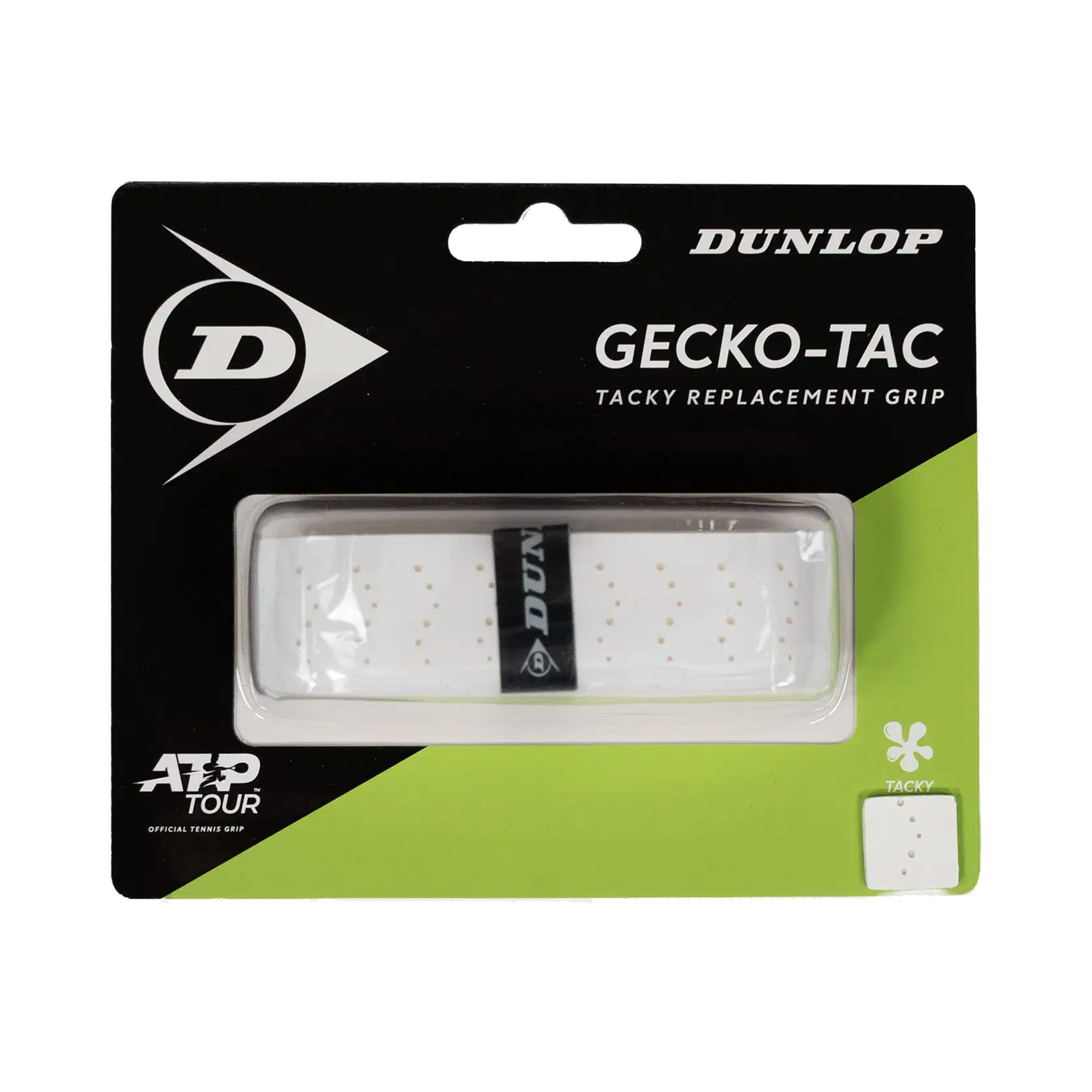 Dunlop Gecko-Tac Replacement Grip Pack de 1 - blanco