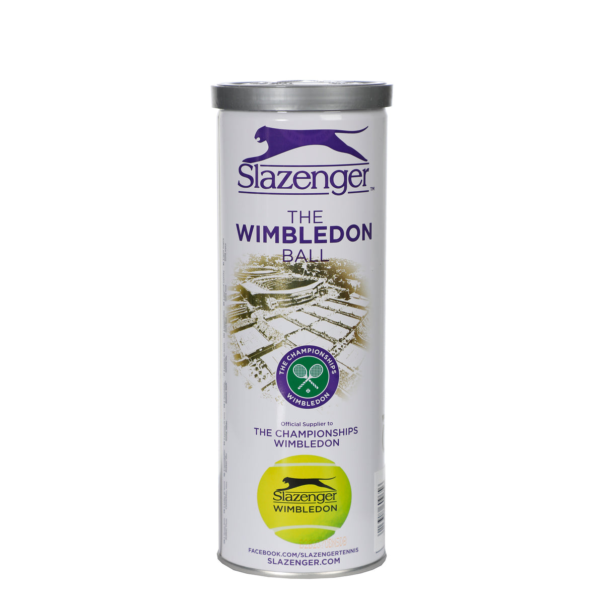Slazenger Wimbledon Champions Bote de 3 pelotas