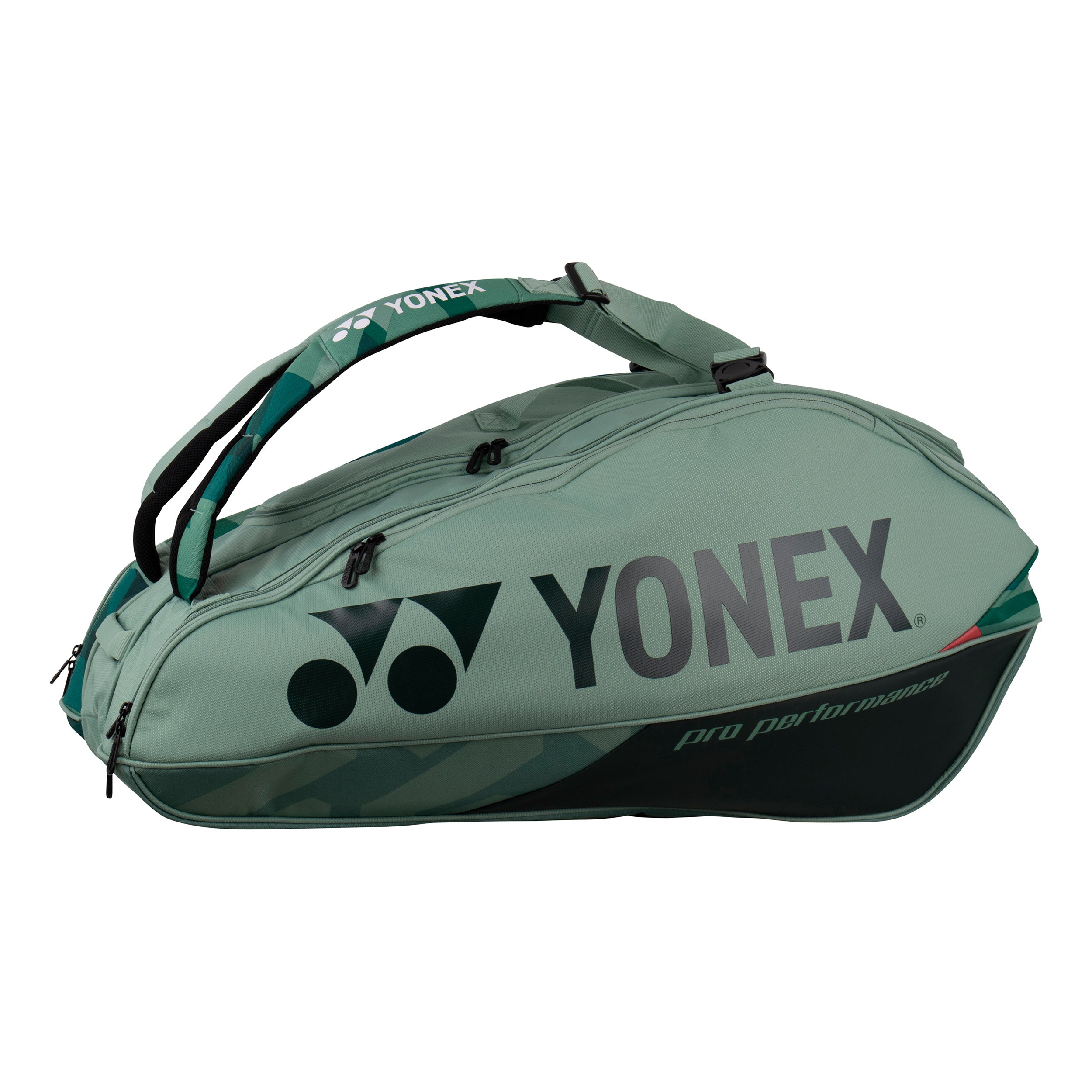 Yonex Pro Racquet Bag Raquetero De 9-Verde,Naranja