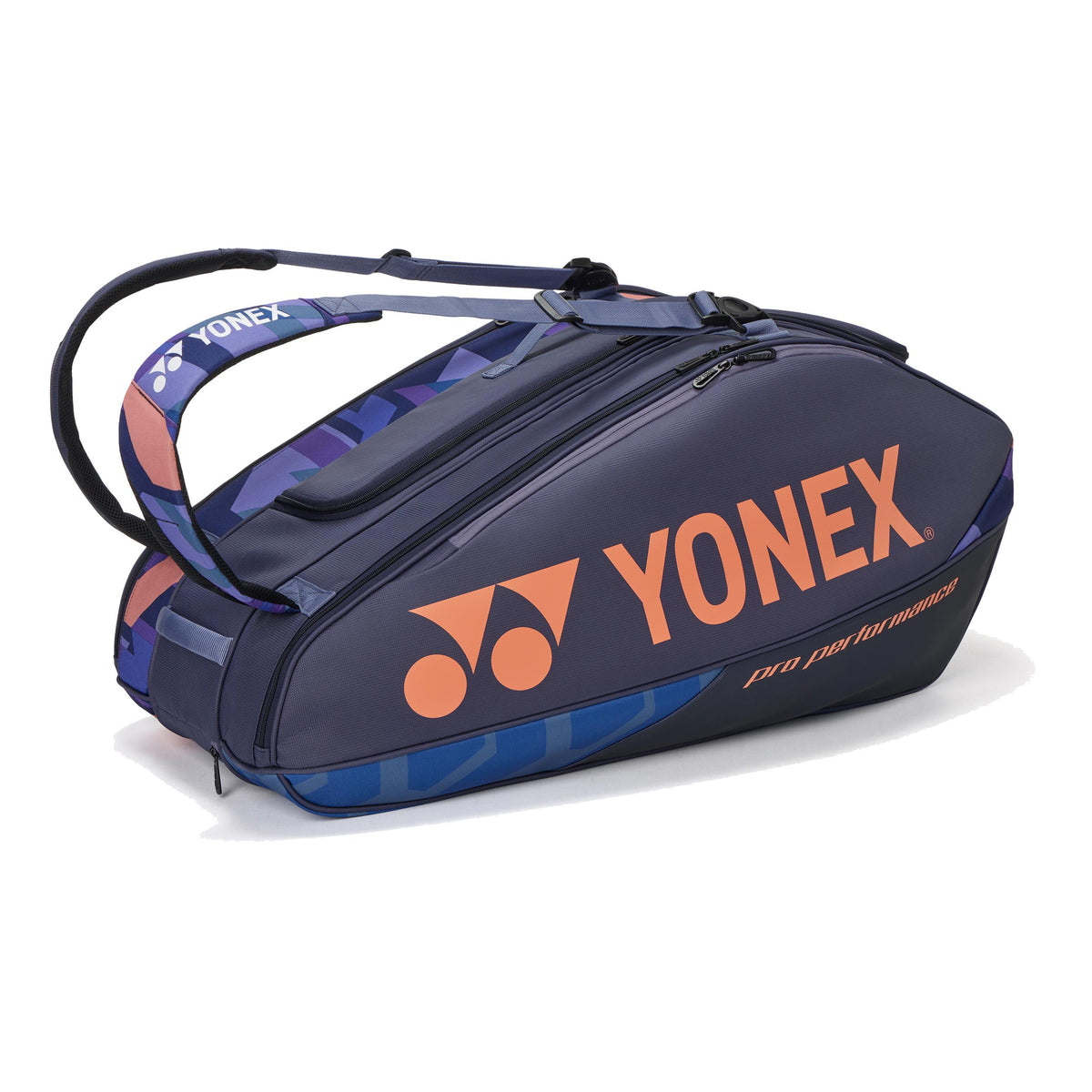 Yonex Pro Racquet Bag Raquetero De 9-Azul,Naranja