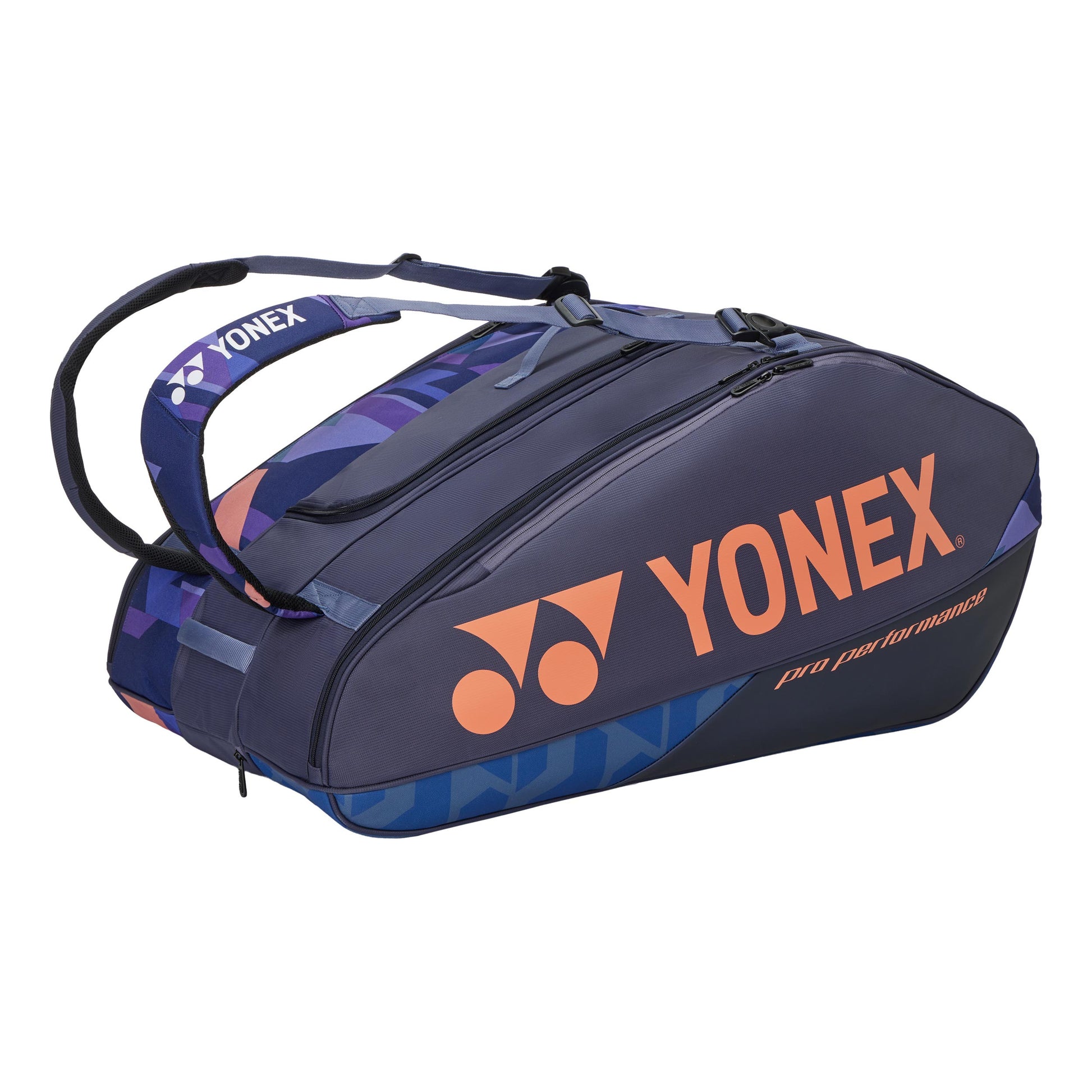Yonex Pro Racquet Bag Raquetero De 12-Azul Oscuro,Naranja
