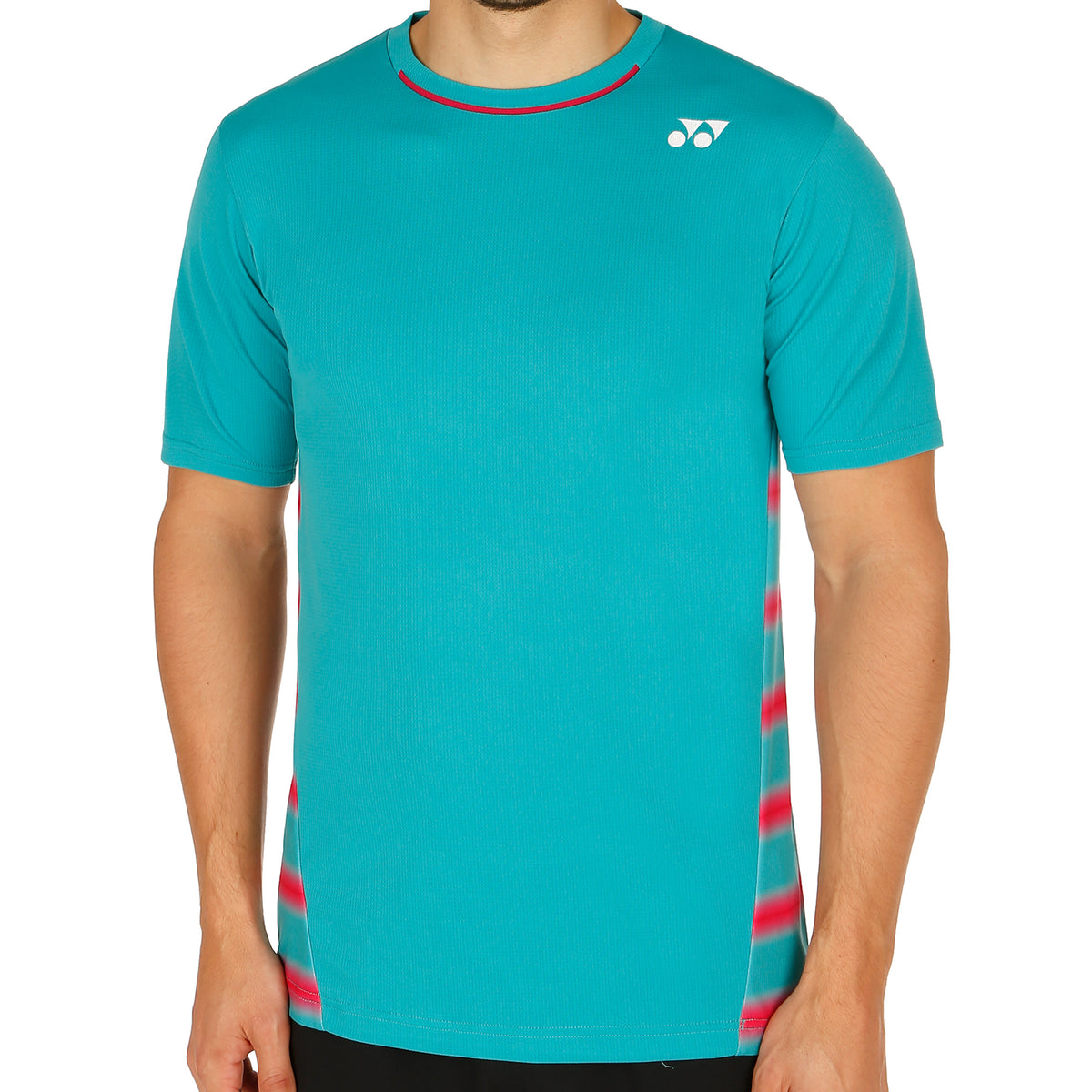 Yonex Wawrinka Camiseta de manga corta Hombres - turquesa, rojo