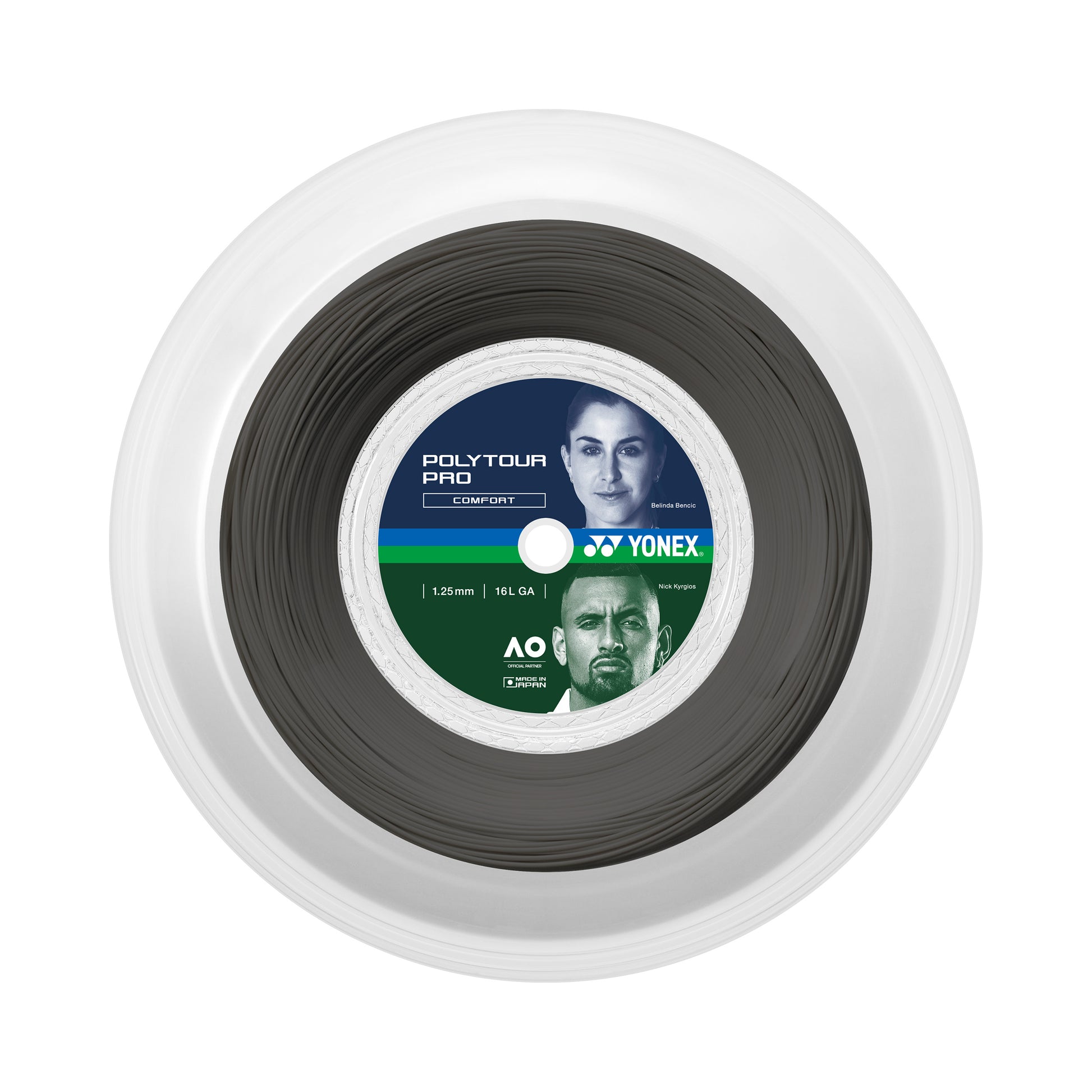 Yonex Poly Tour Pro Bobinas de cordaje 200m - negro