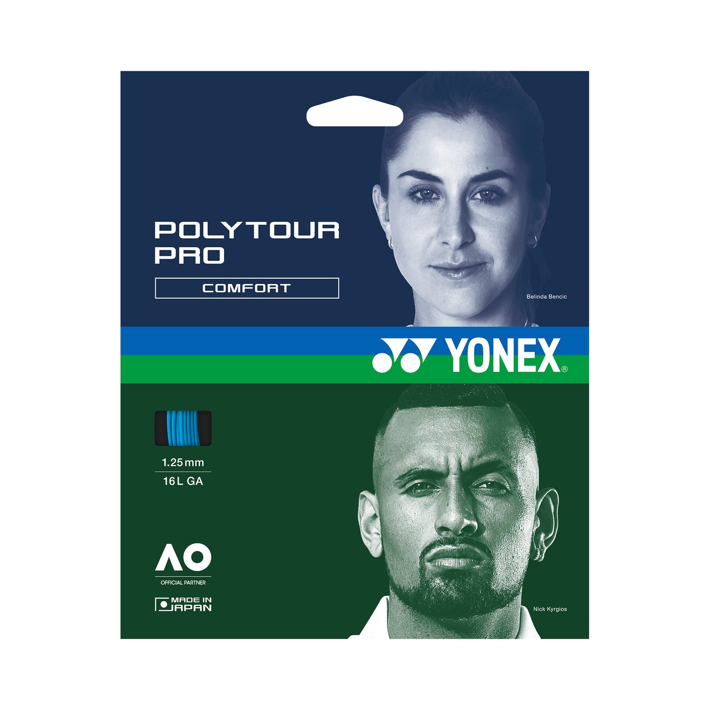 Yonex Poly Tour Pro Sets Individuales 12m - azul